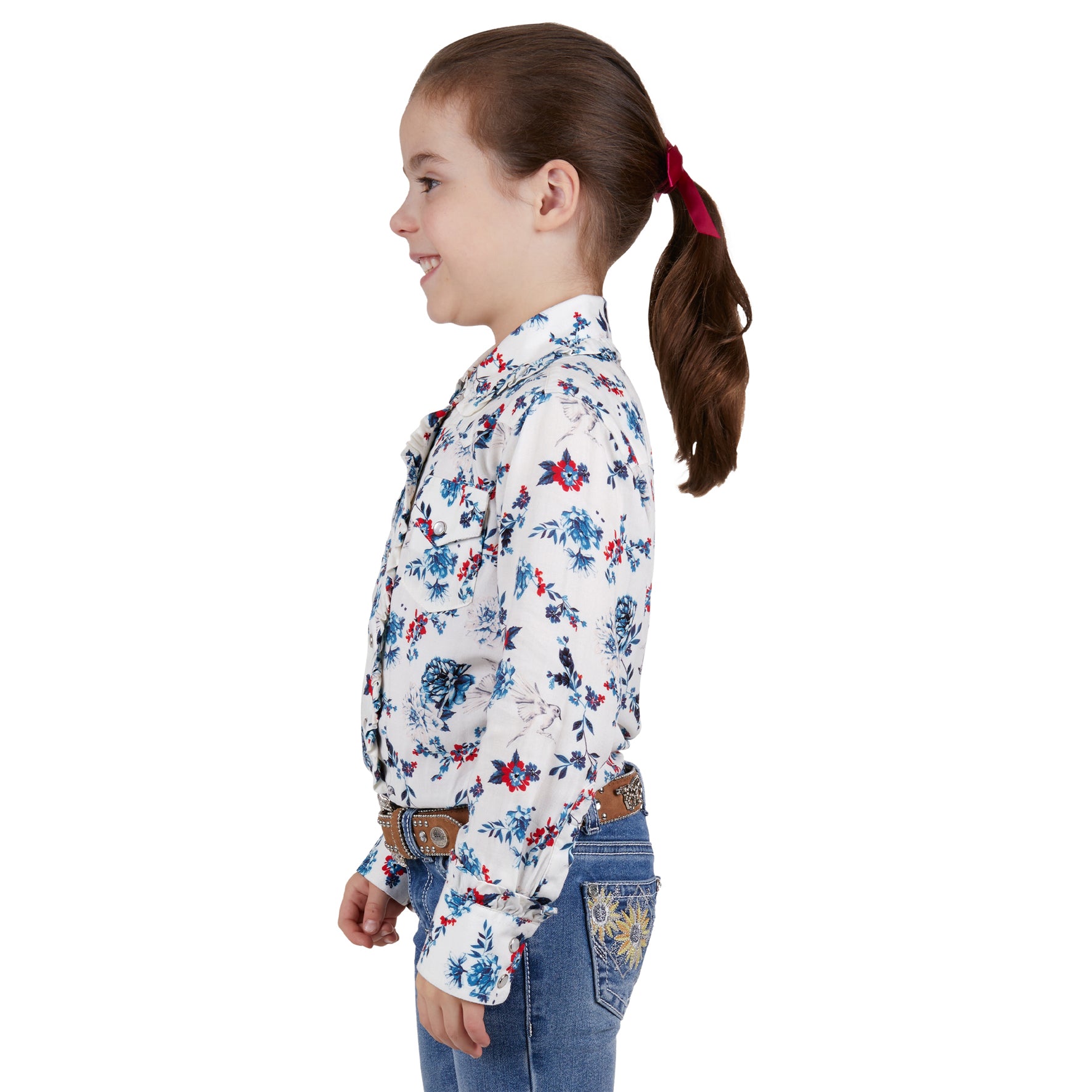 C-Pure Western Girls Flora Shirt(6 Multi%
