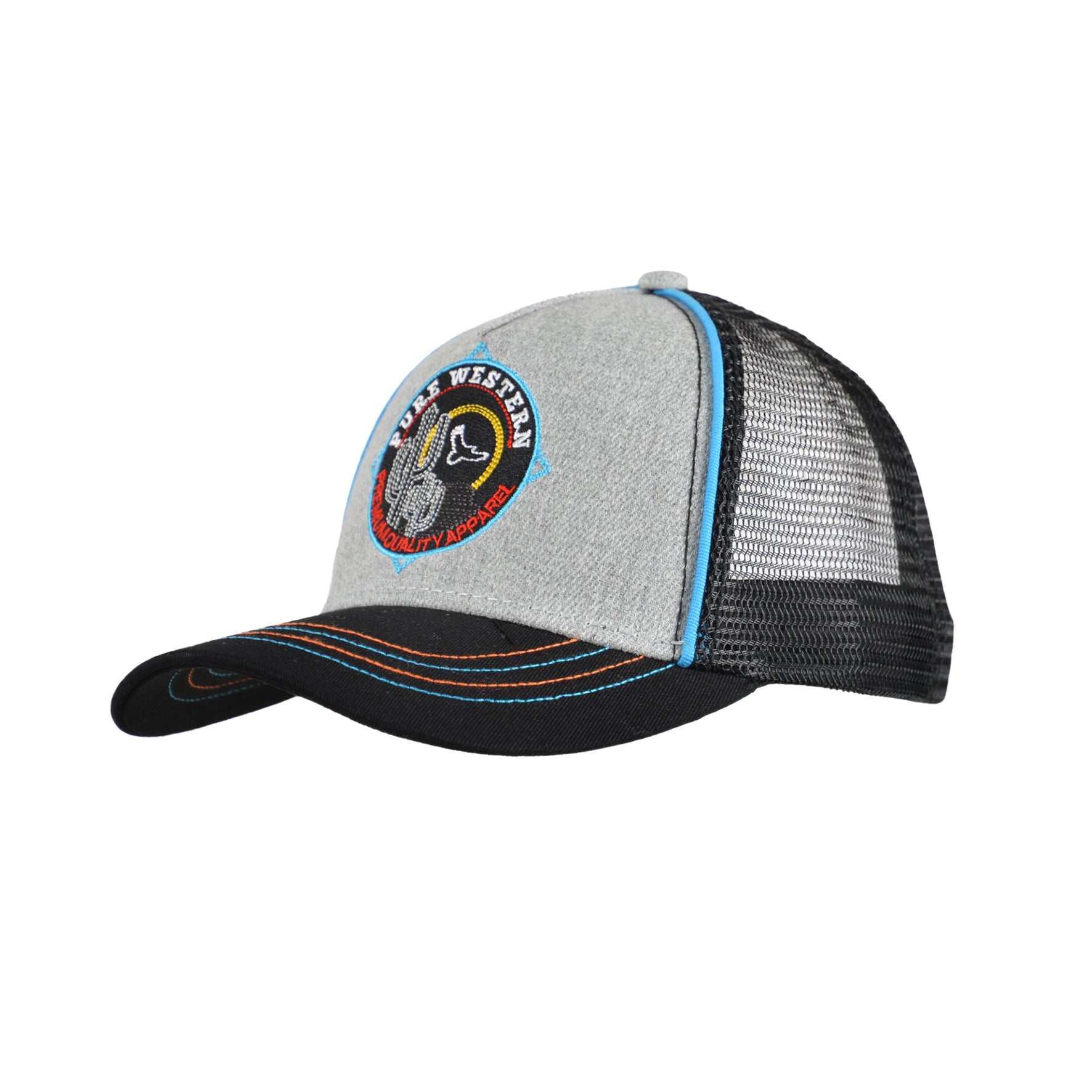 C-PureWestern Kids Charlie Cap(Gry/Marl%