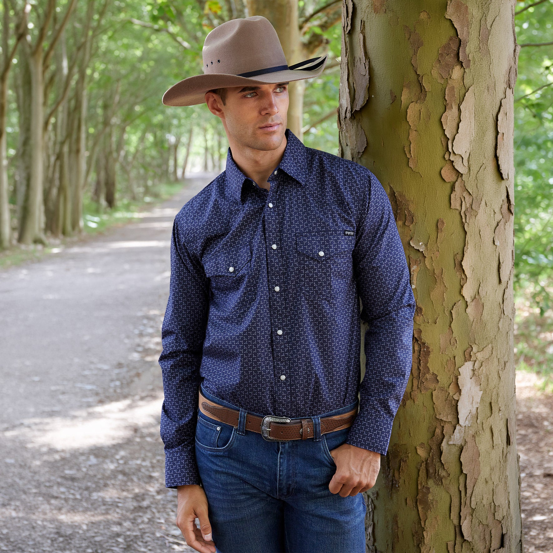 C-Pure Western Mens Jett Shirt (3XL)%