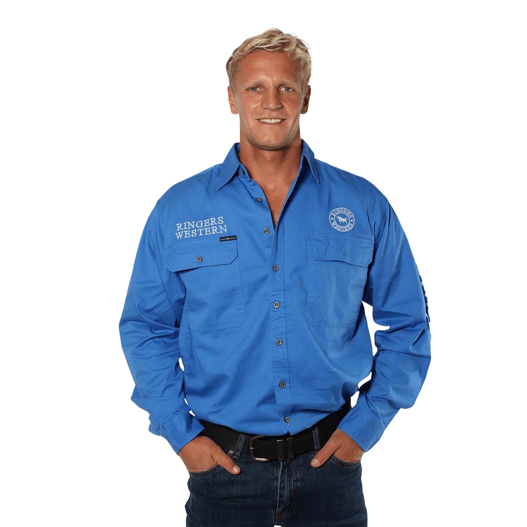 C-Ringers Hawkeye FB Shirt (L Blu/Wht)