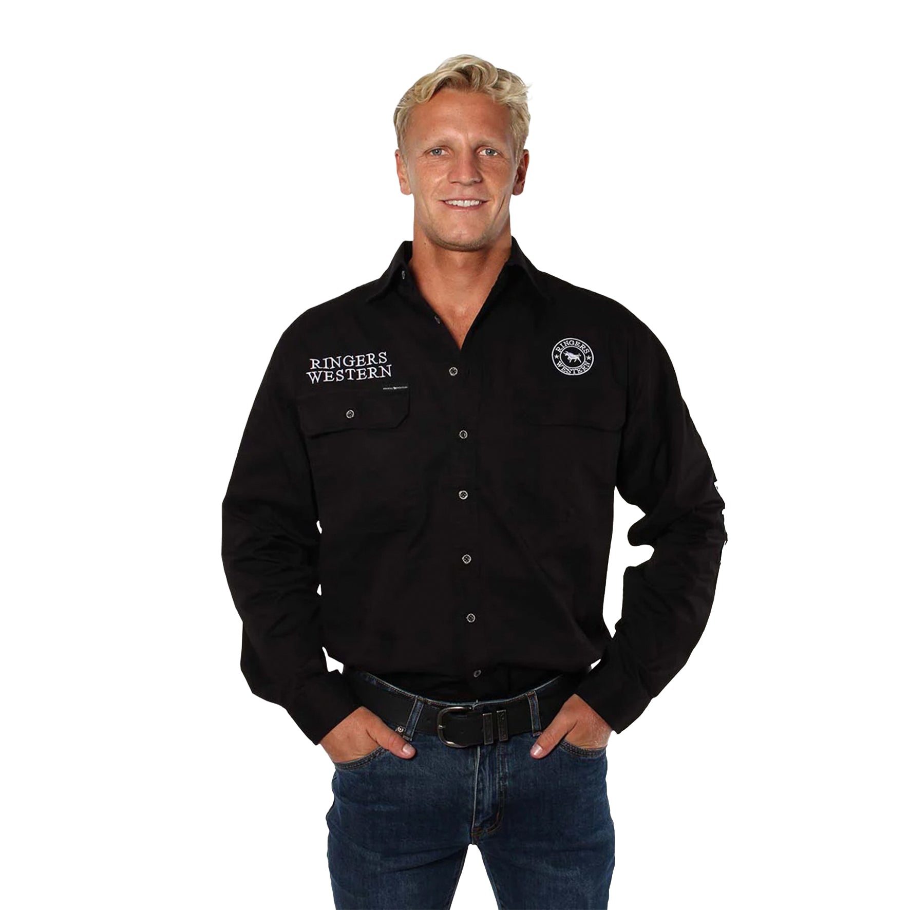 C-Ringers Hawkeye FB Shirt (M Black/Wht)