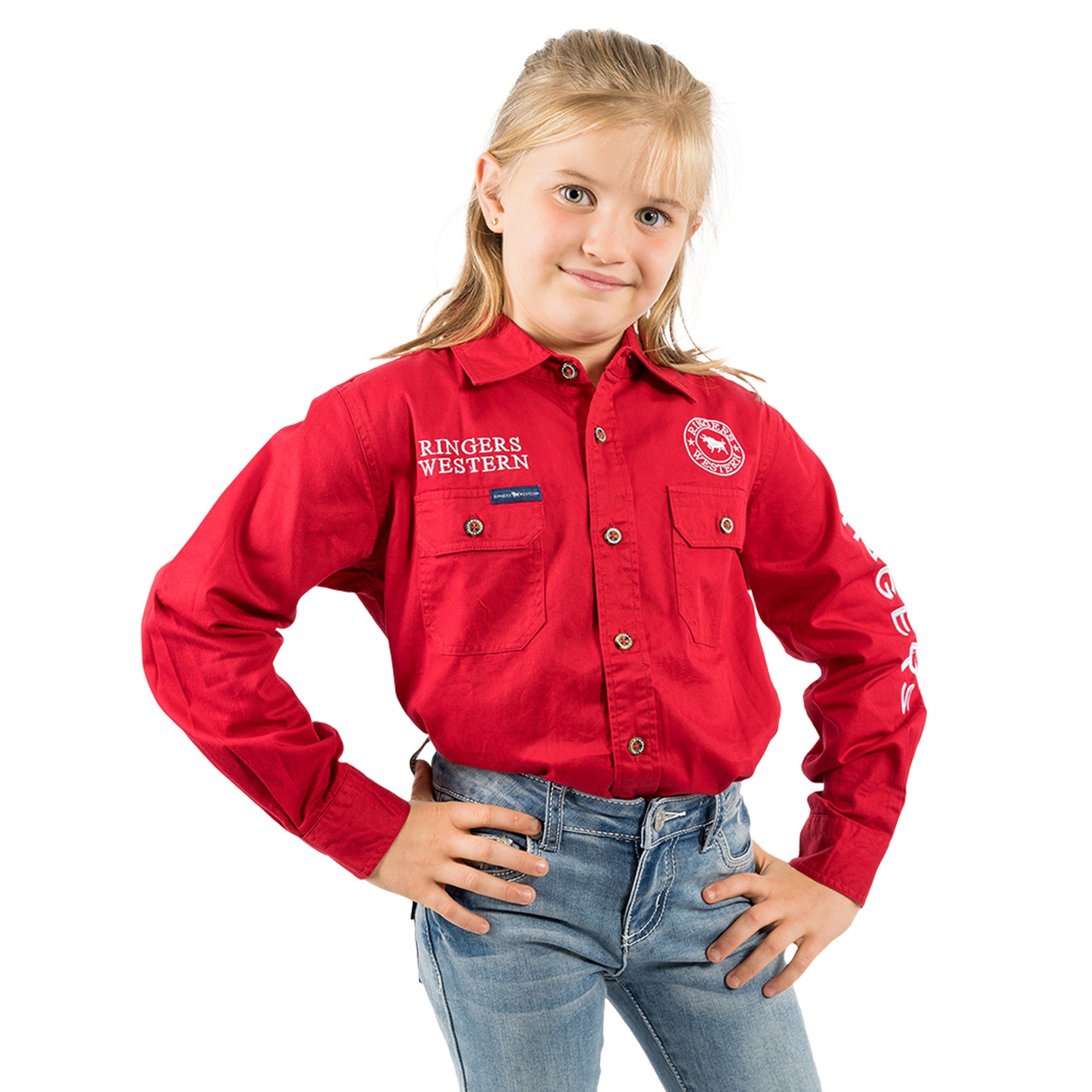 C-Ringers Jackaroo FB Shirt (4 Red/Wht)