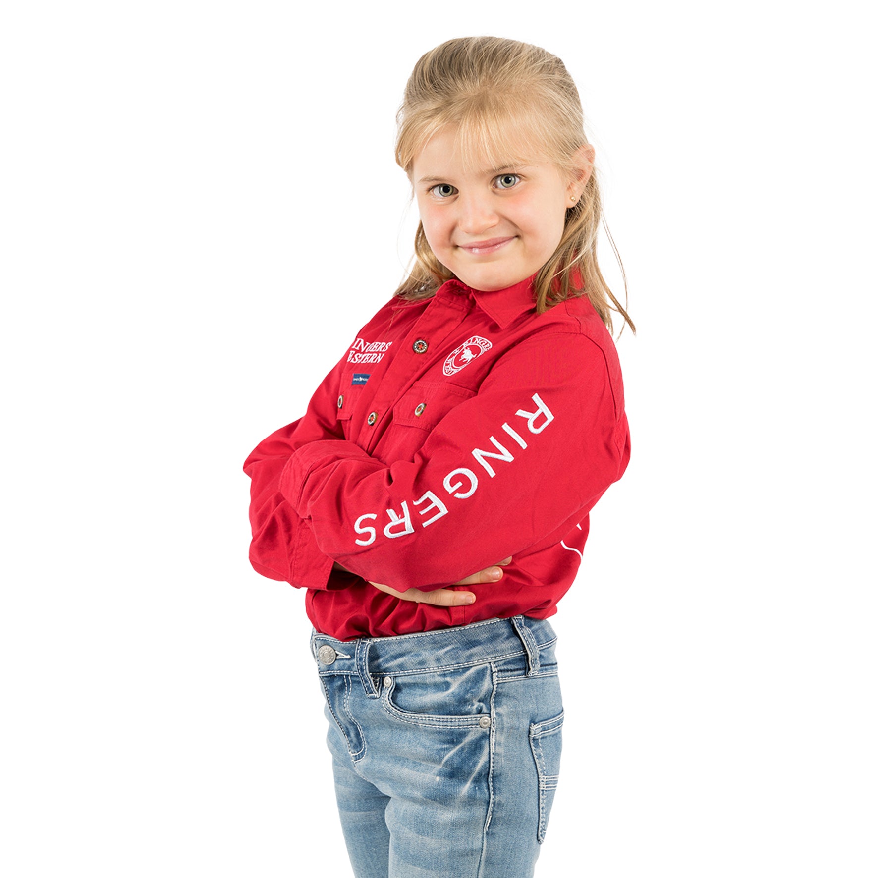 C-Ringers Jackaroo FB Shirt (8 Red/Wht)