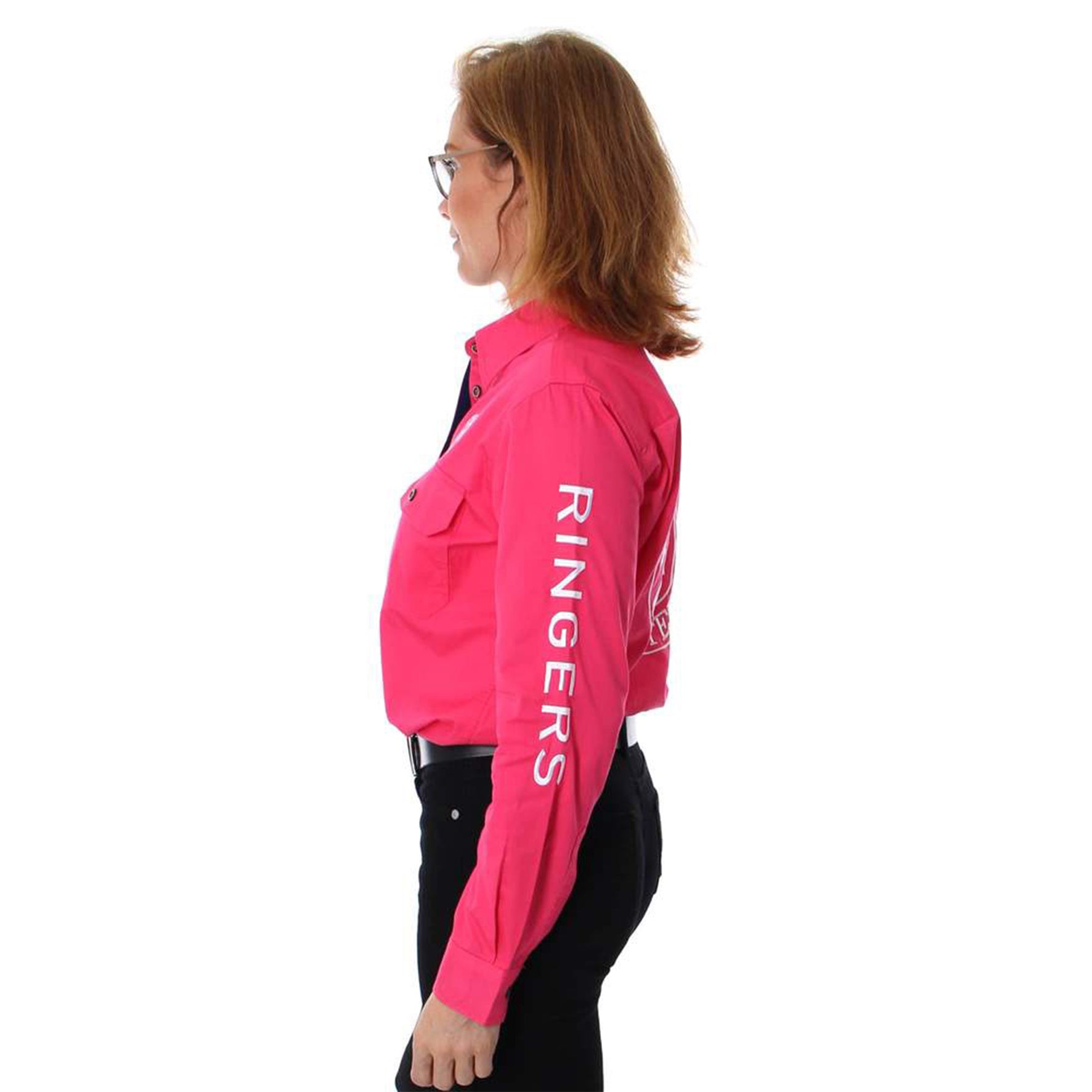 C-Ringers Jillaroo FB Shirt (14 Mel/White)