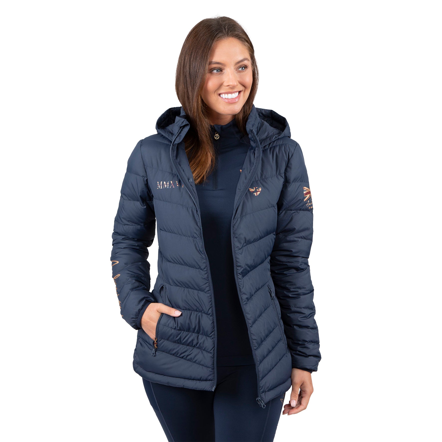 C-Shires Team Padded Jacket (L Navy)