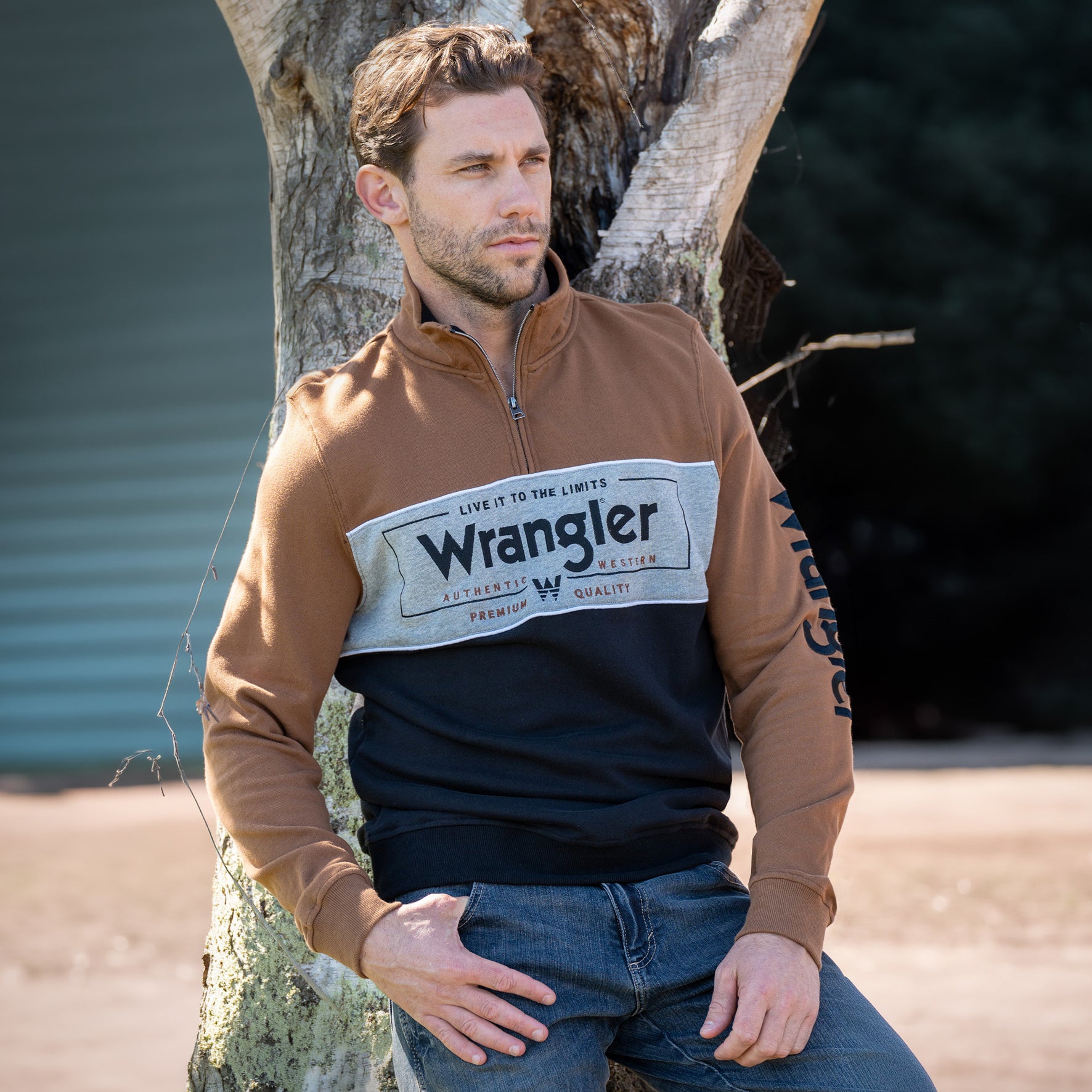 C-Wrangler Mens BartlettPullover(XL Tan%