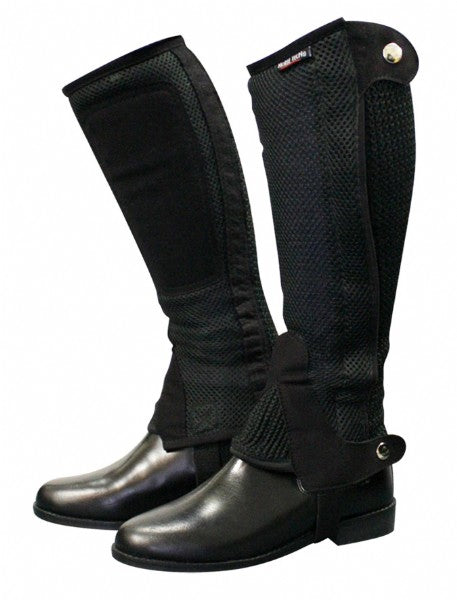 Horse Tech Breathable Half Chap Black / Medium