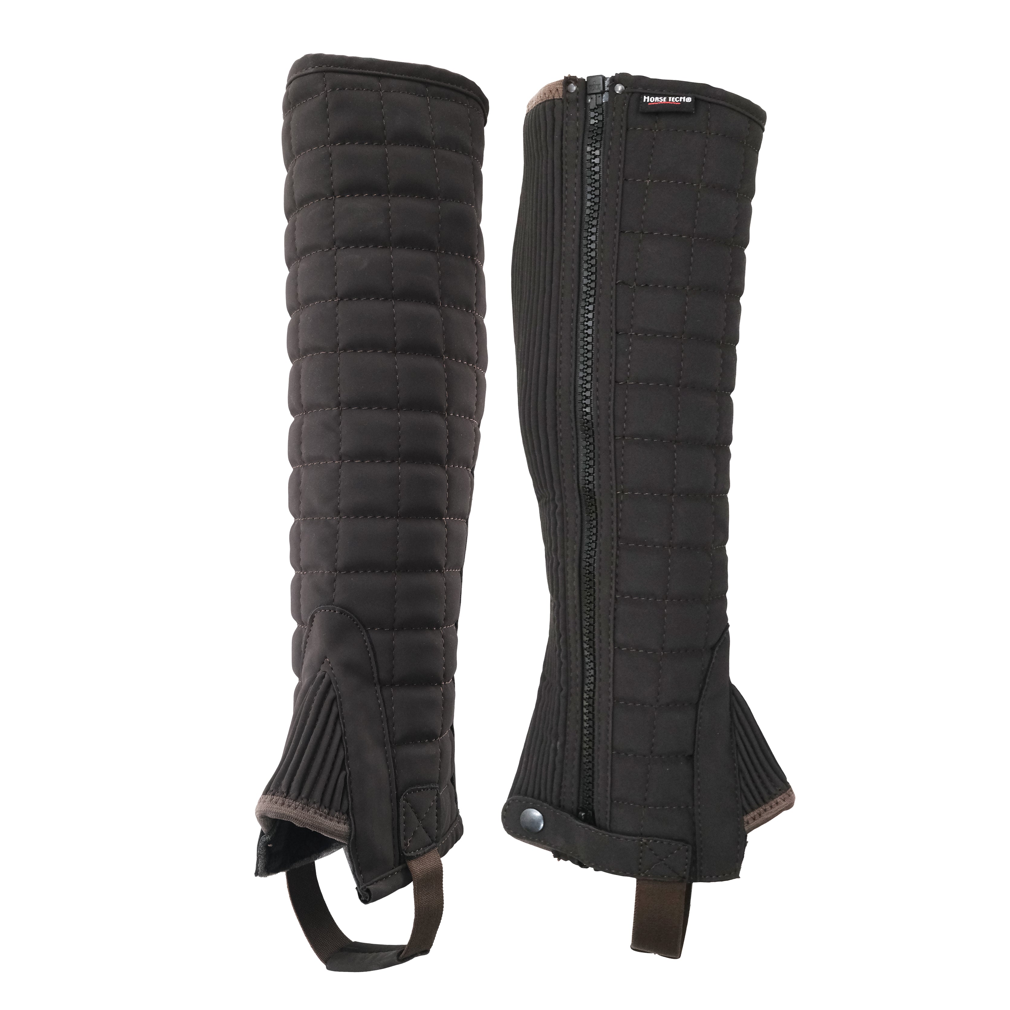 Horse Tech Quilted Half Chap Brown / Medium
