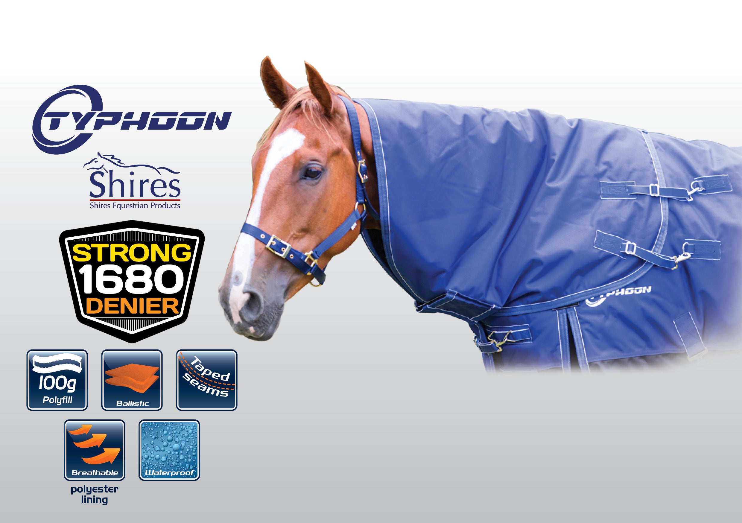 Shires Winter Typhoon Neck Rug 100g One / Medium