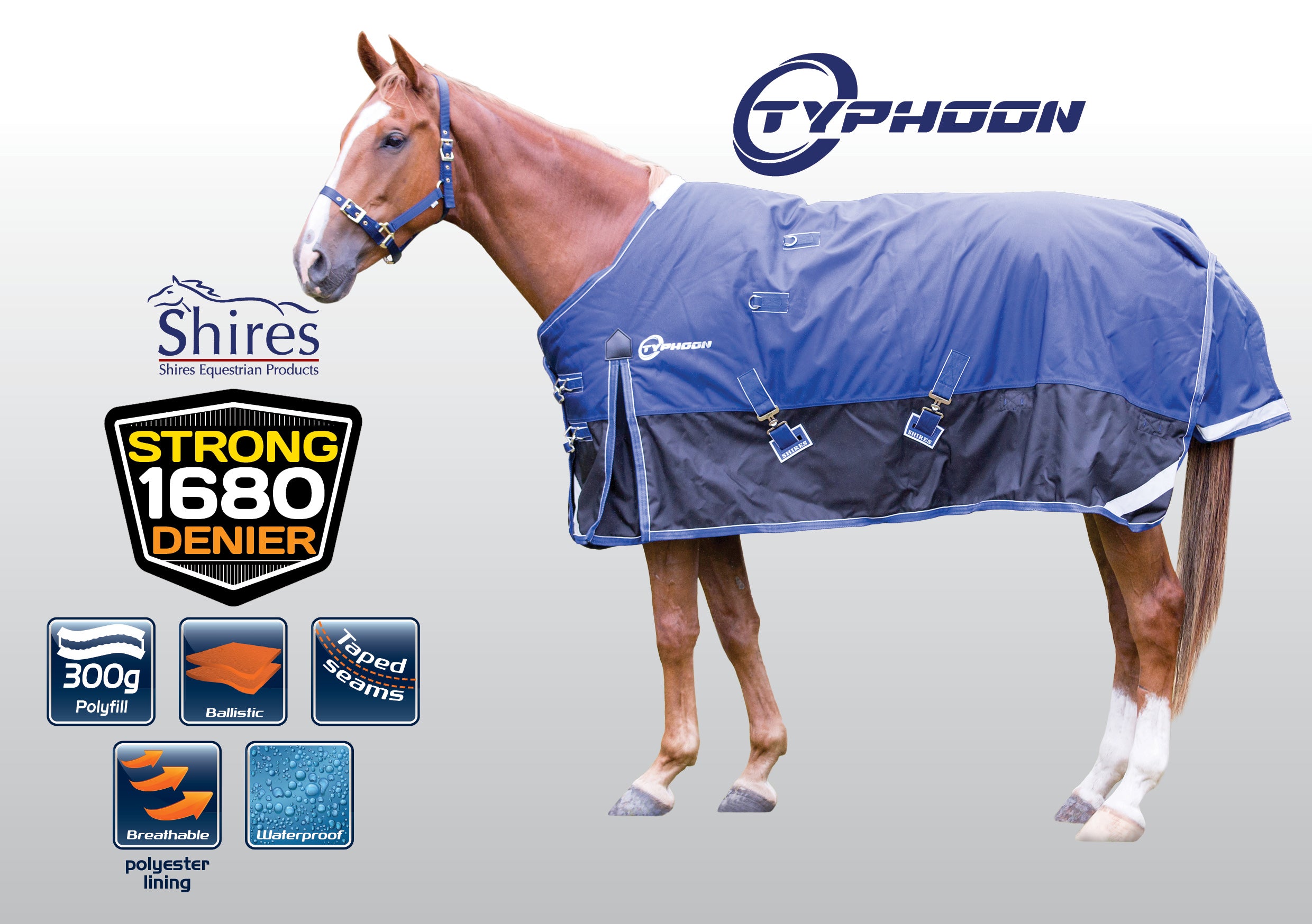 Shires Typhoon Rug Only 300g One / 3.3