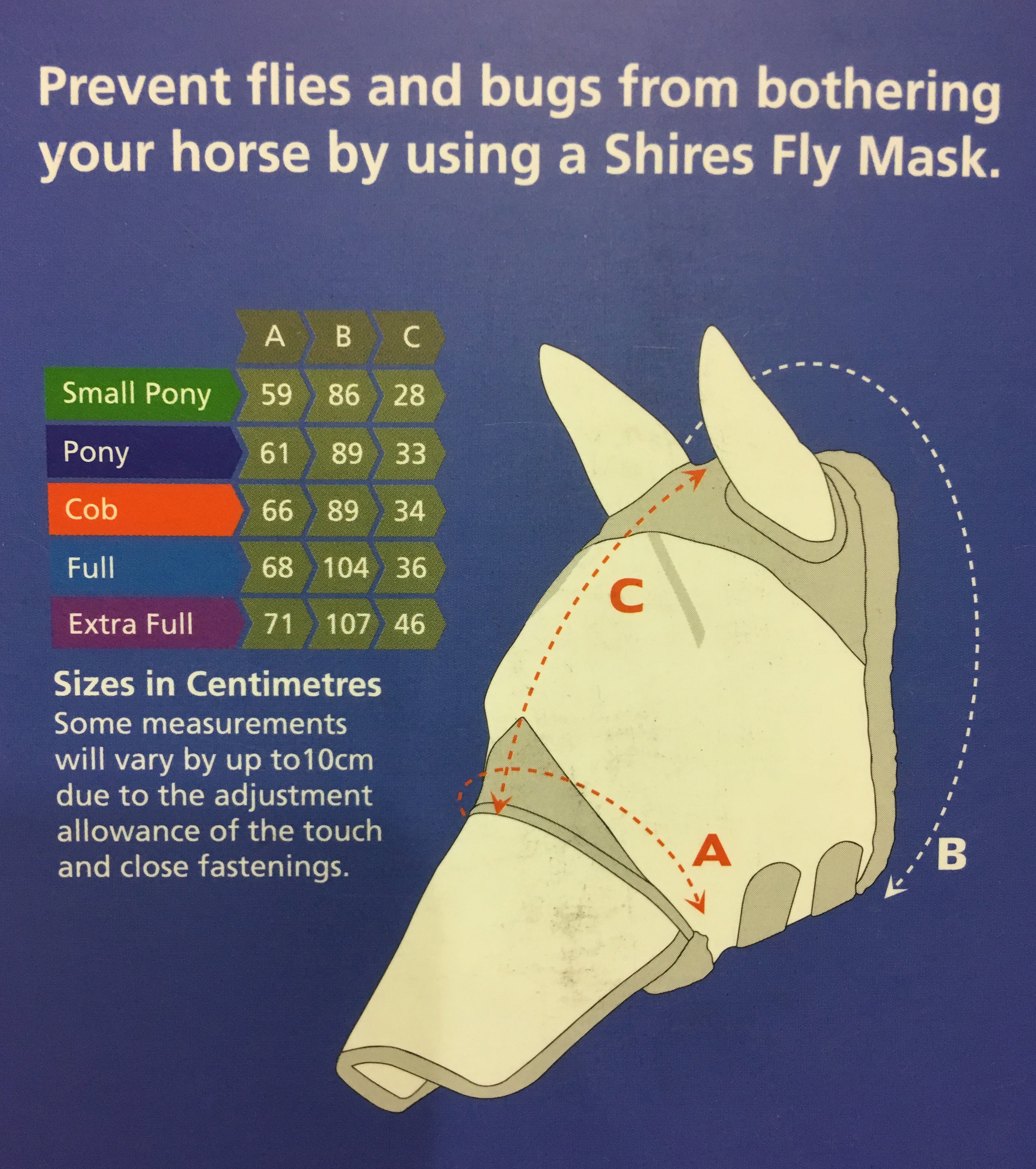 Shires FD Fly Mask w/Ears One / X Full