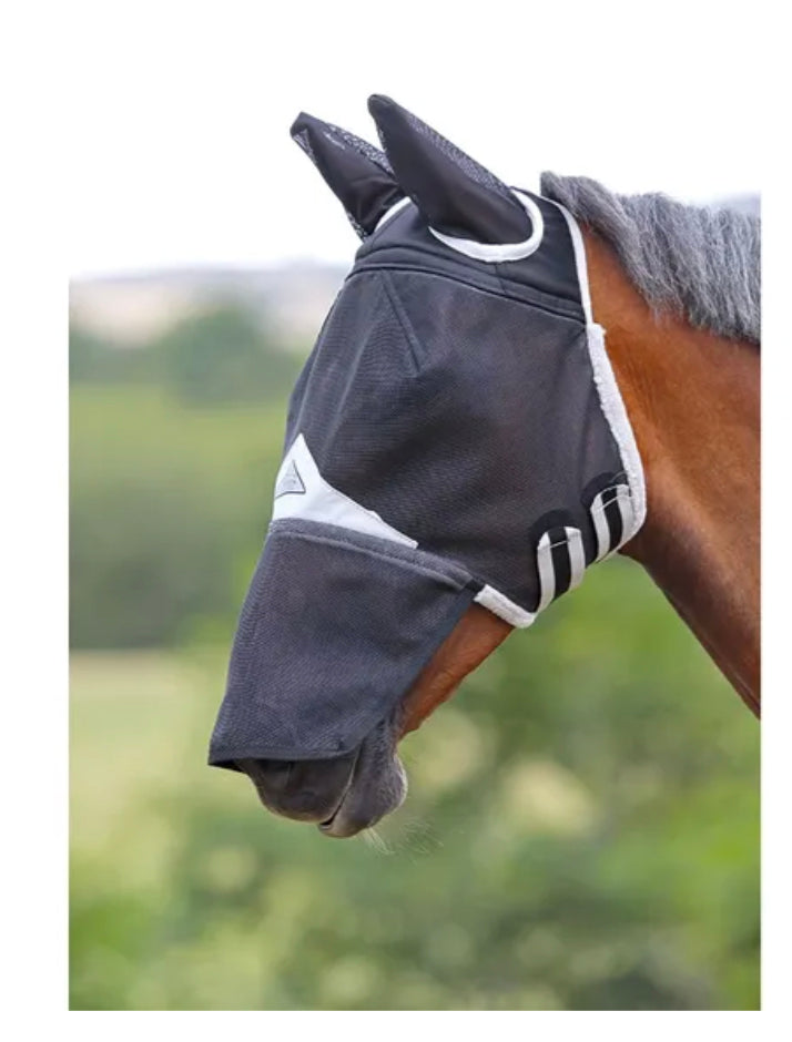 Shires FD Fly Mask w/Ears & Nose One / X Full