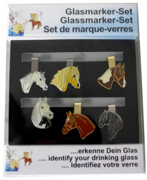 Glassmarkers Horse Heads (Set of 6)%