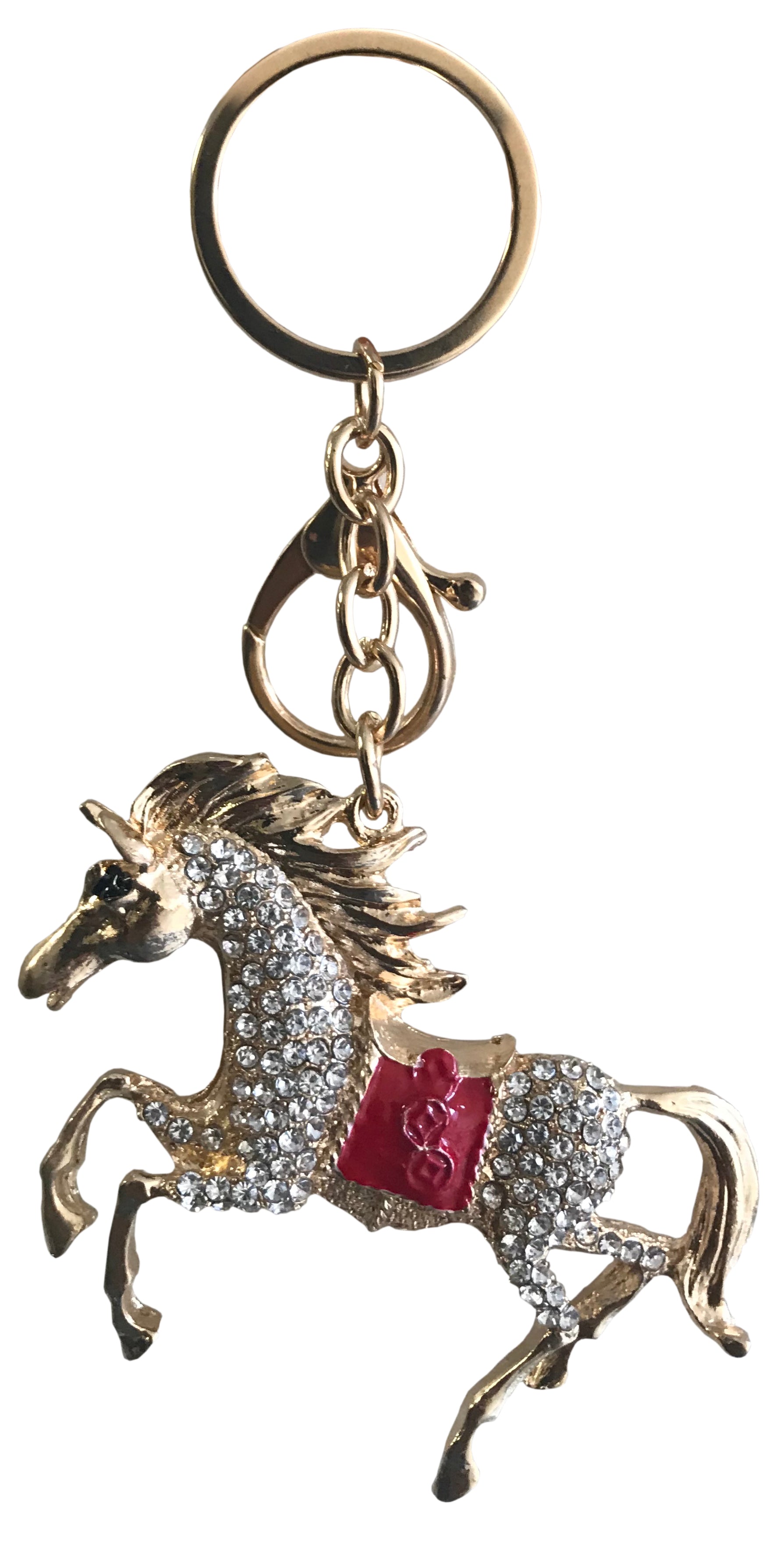 Keyring W Diamante Red / All