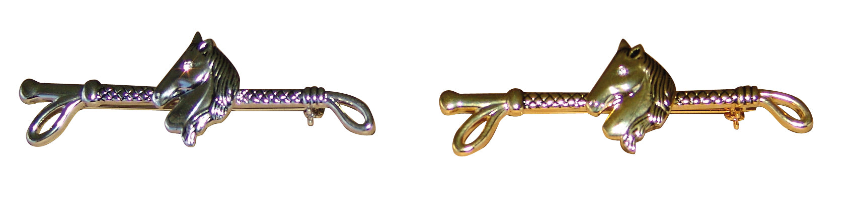 Stockpin Horse Head-Whip Silver / All