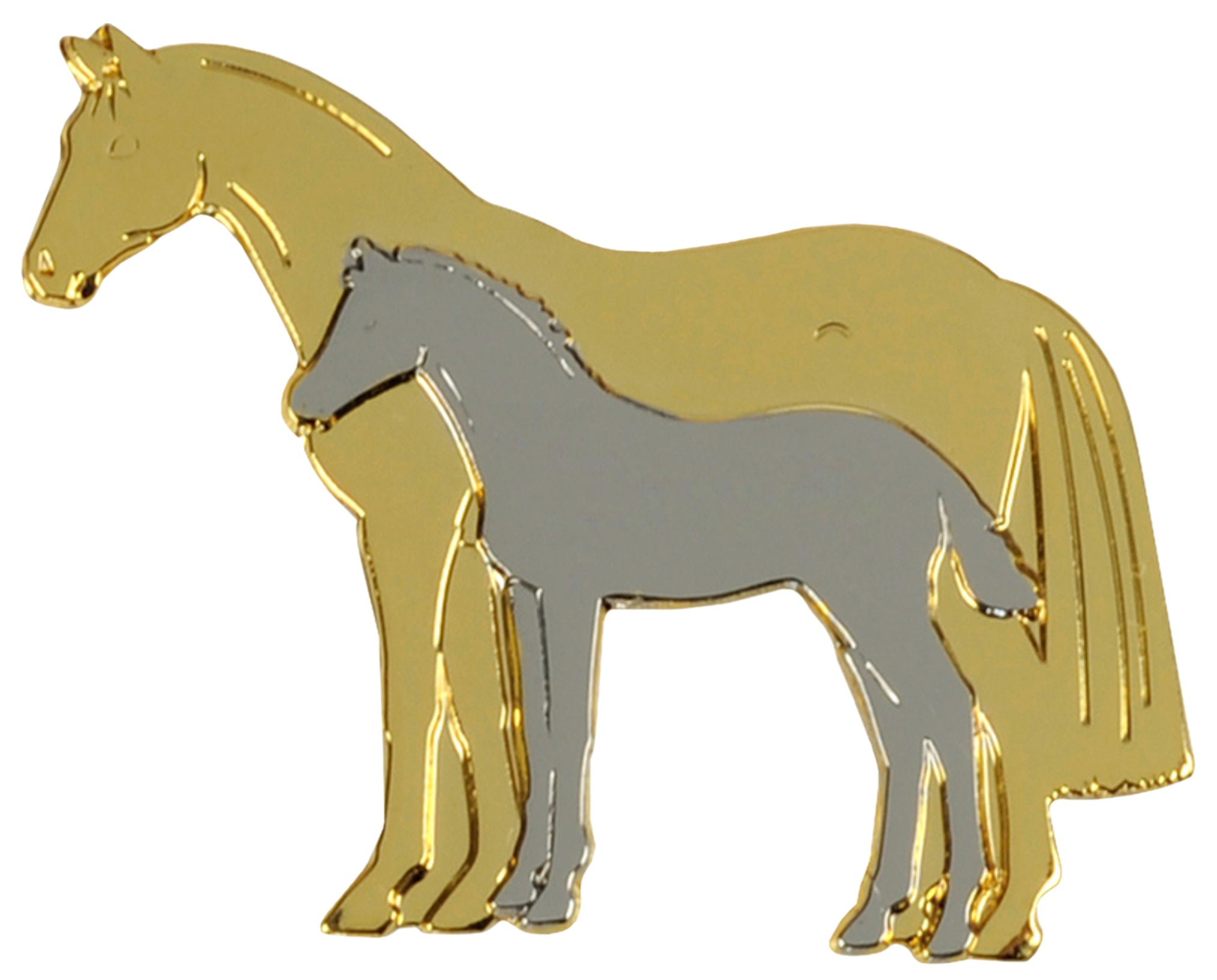 Lapel Pin Mare and Foal