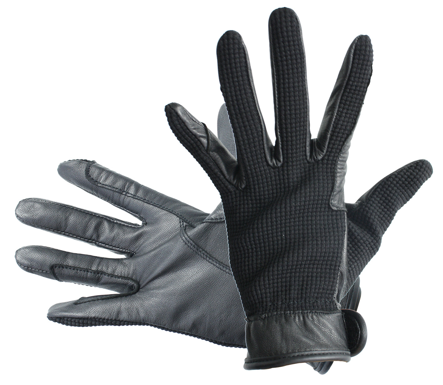 CA Leather Waffle Glove Black / X Large