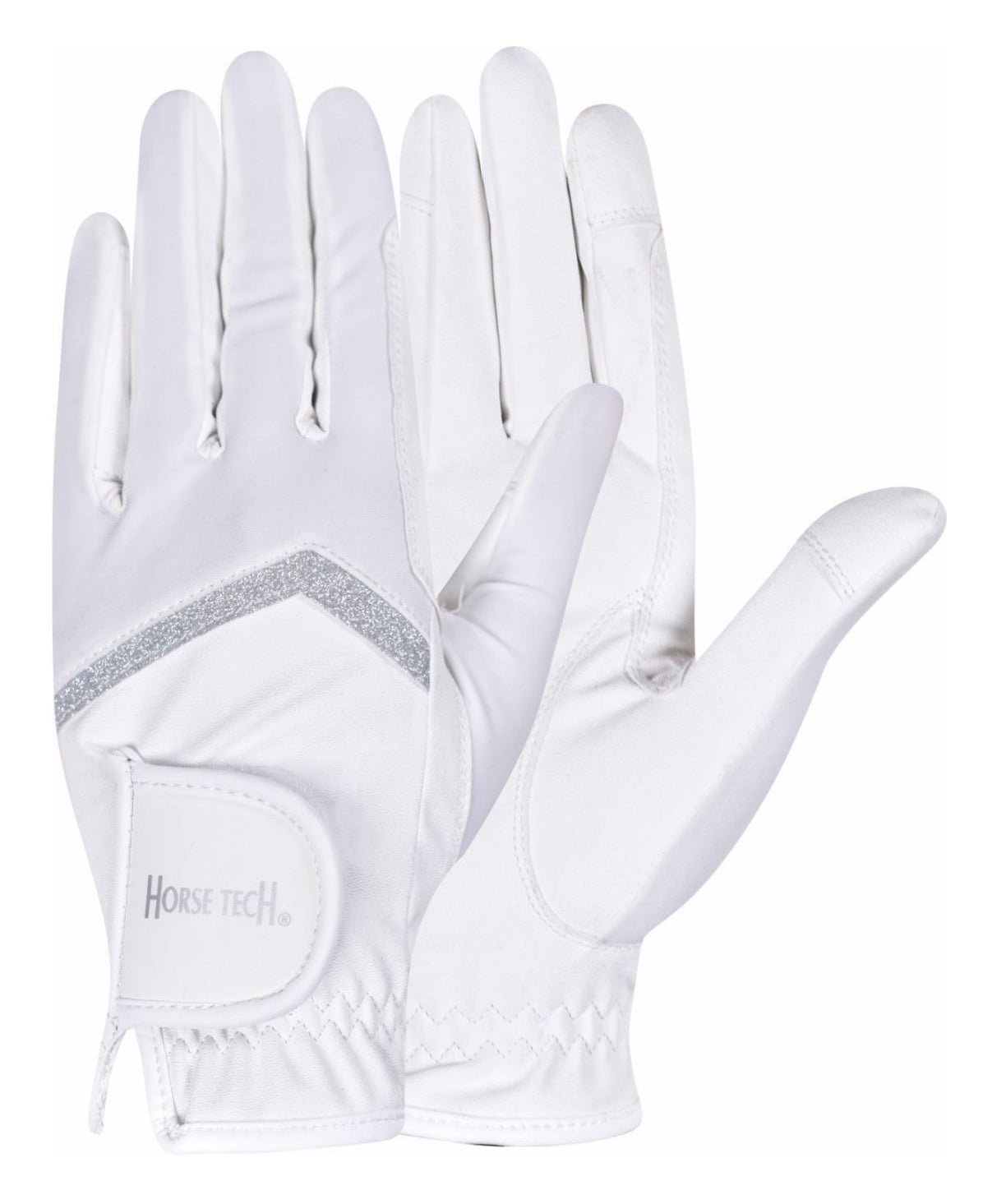 Horse Tech Classic Touch Glove White / Large