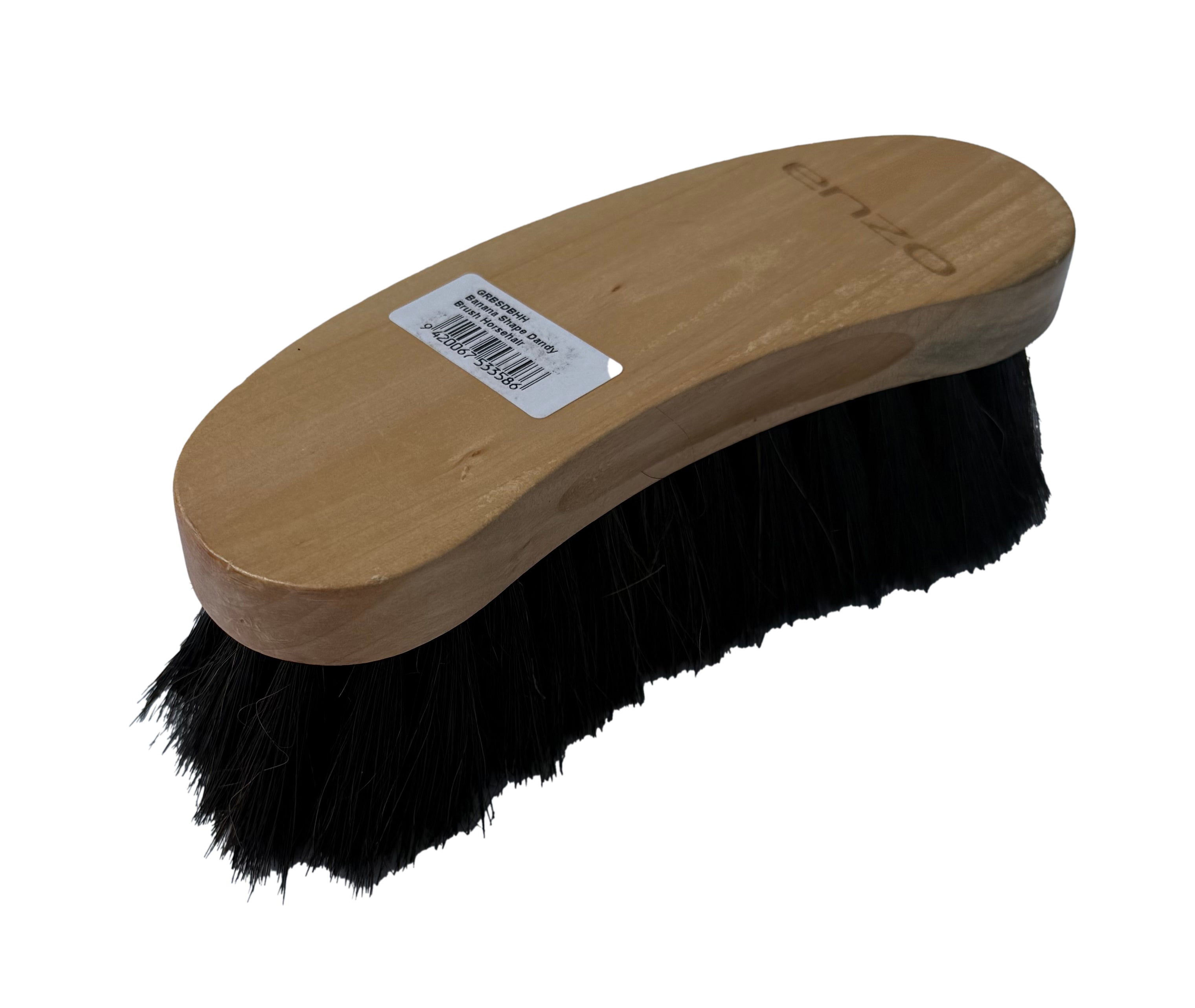 Enzo Natural Banana Shape Brush Horse H