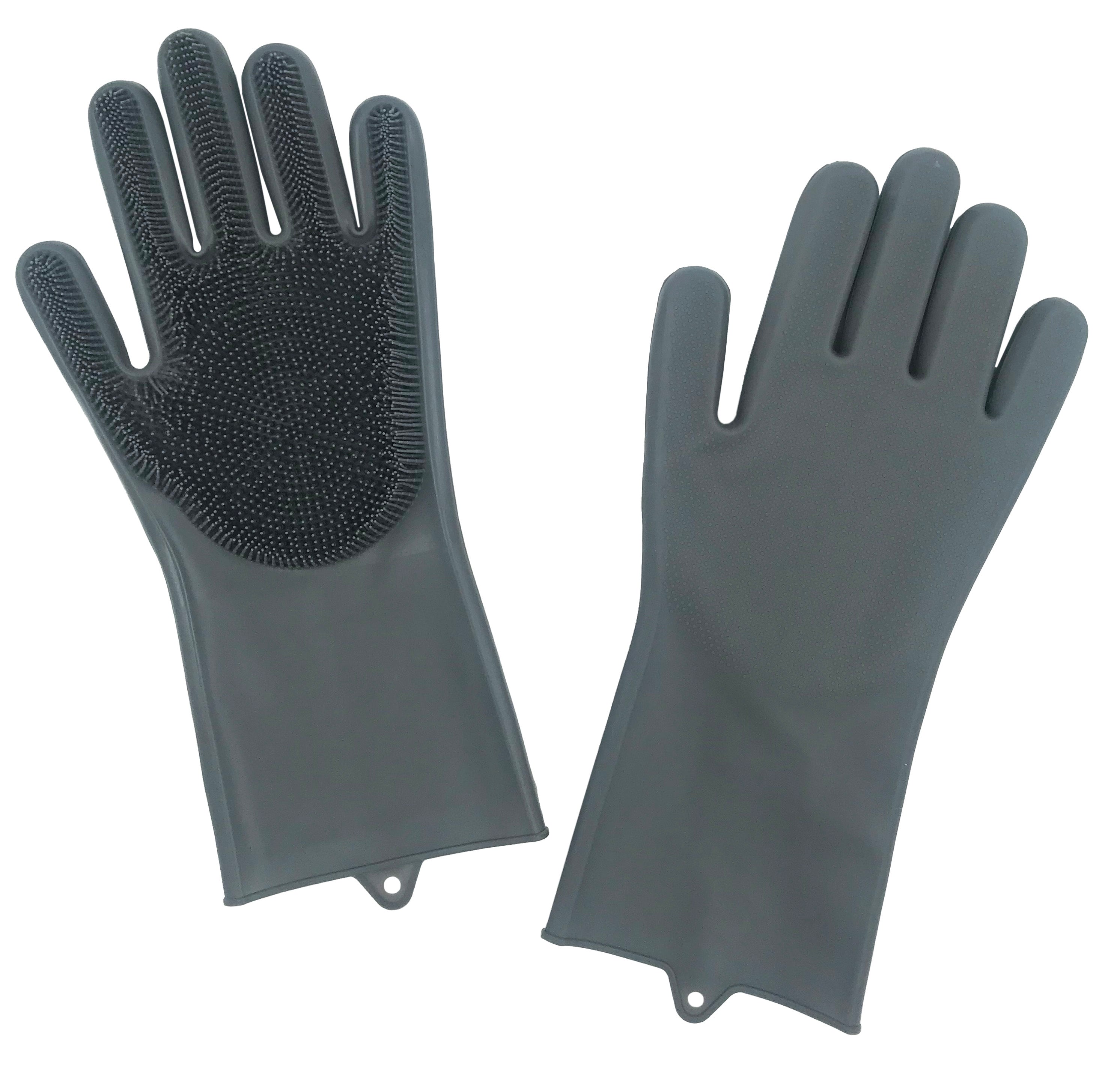 Grooming Gloves with Bristle Pair%