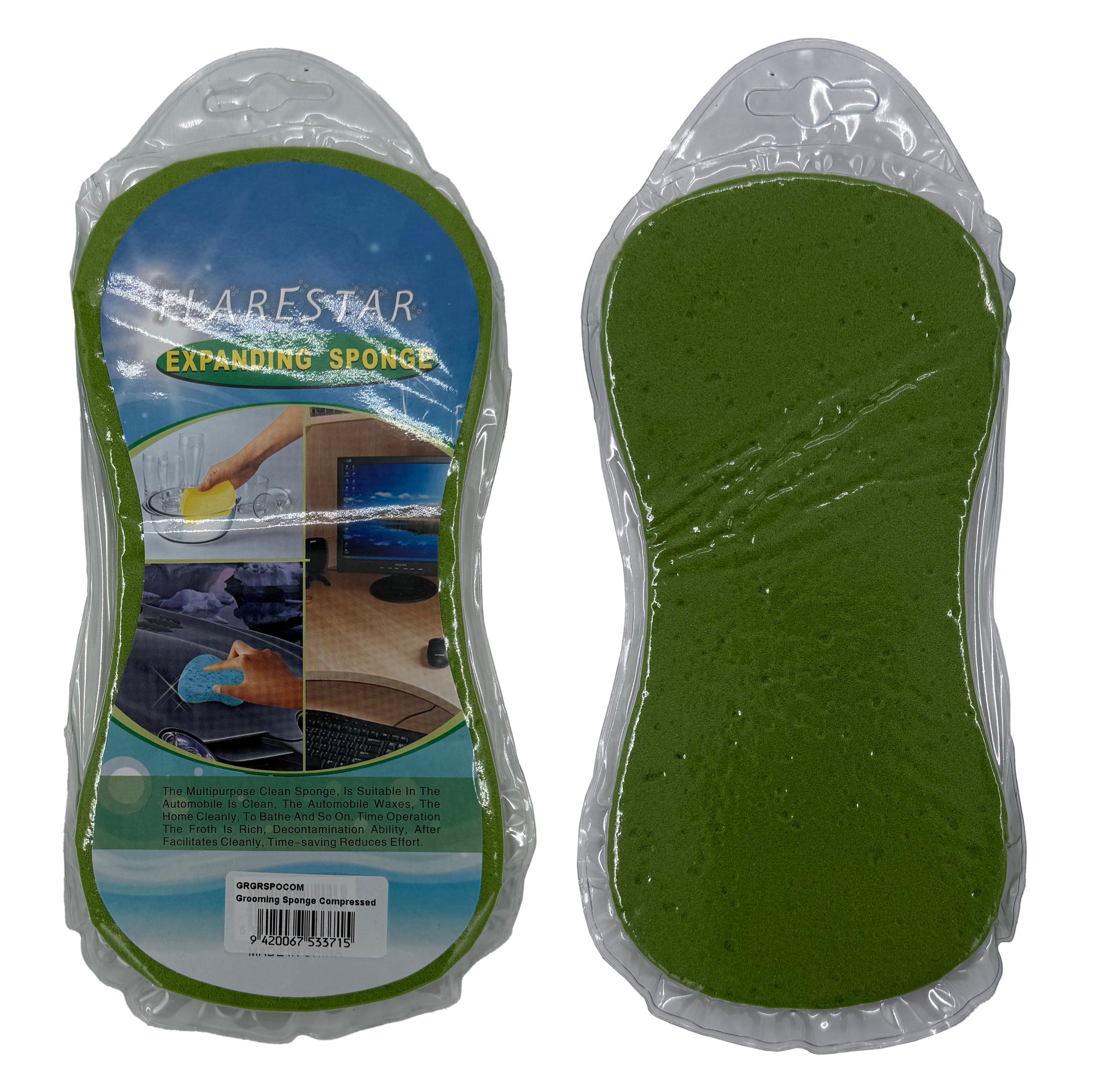 Grooming Sponge Compressed