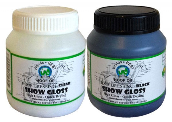 Worlds Best Hoof Oil Show Gloss Black / All