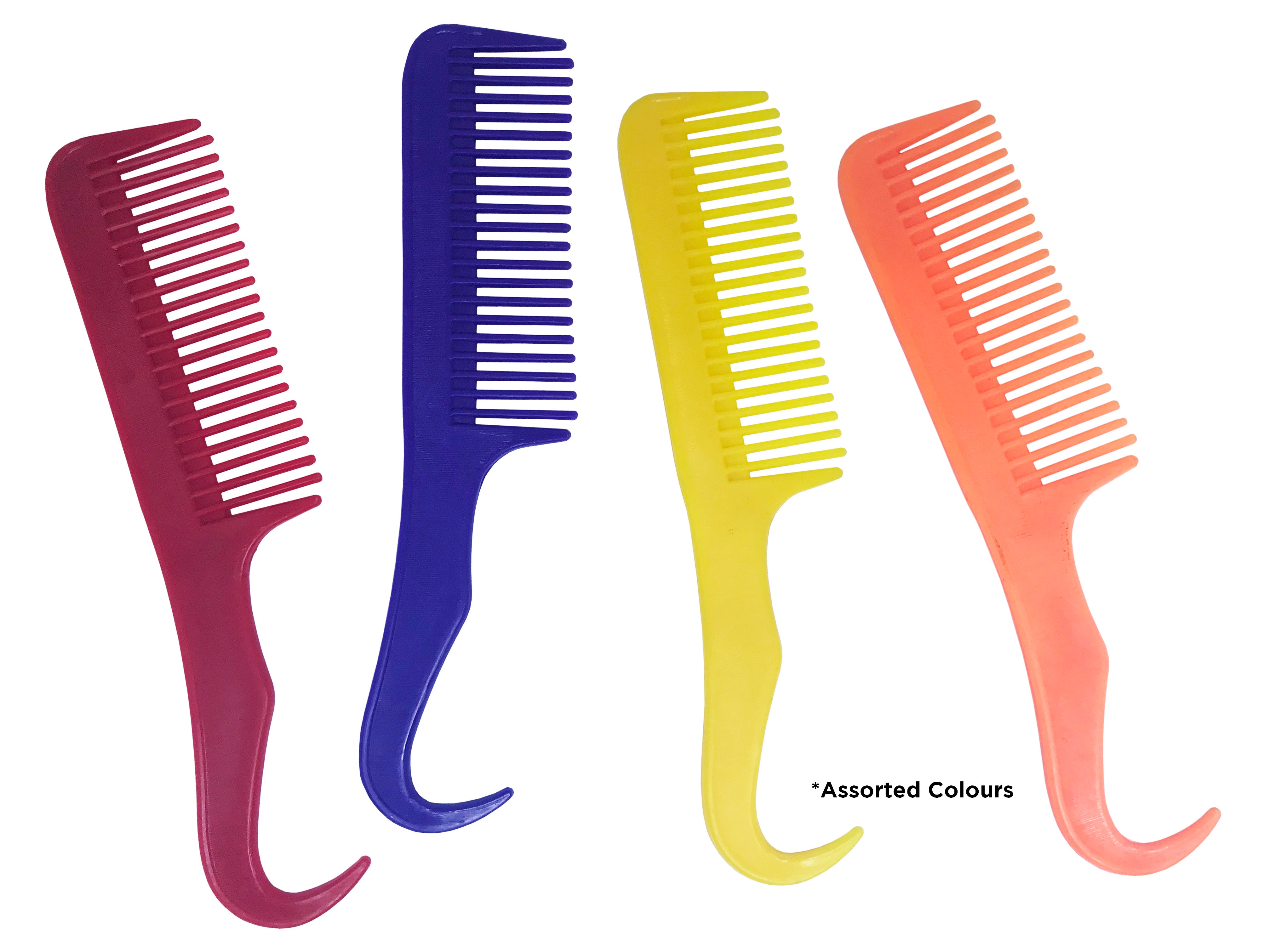Plastic Mane Comb w/ Divider (Asst)%