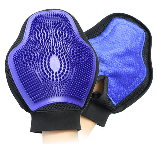 Massage Lint Remover Mitt (Blue)