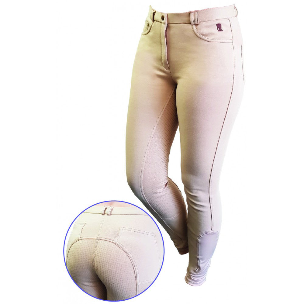 CA Club Cotton Gel Grip Breech Beige / 8