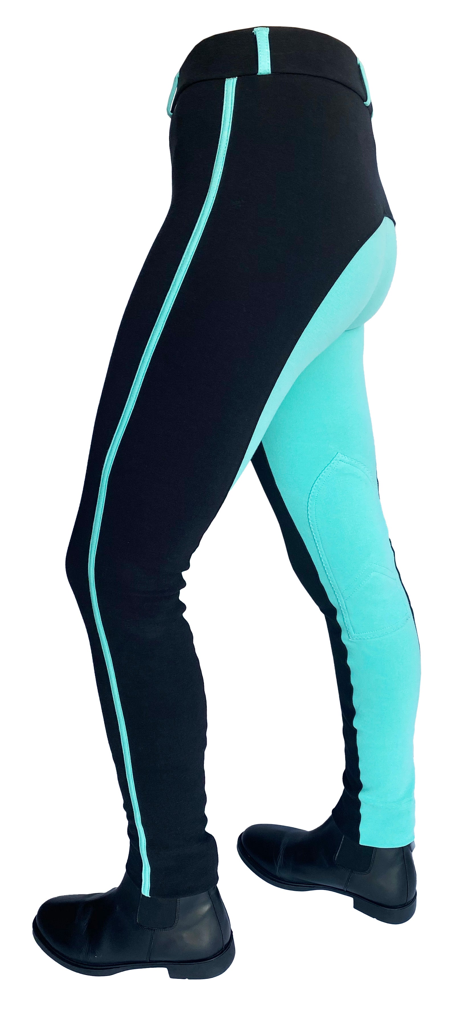 CA Stripe Pullon Kids Black/Teal / 4