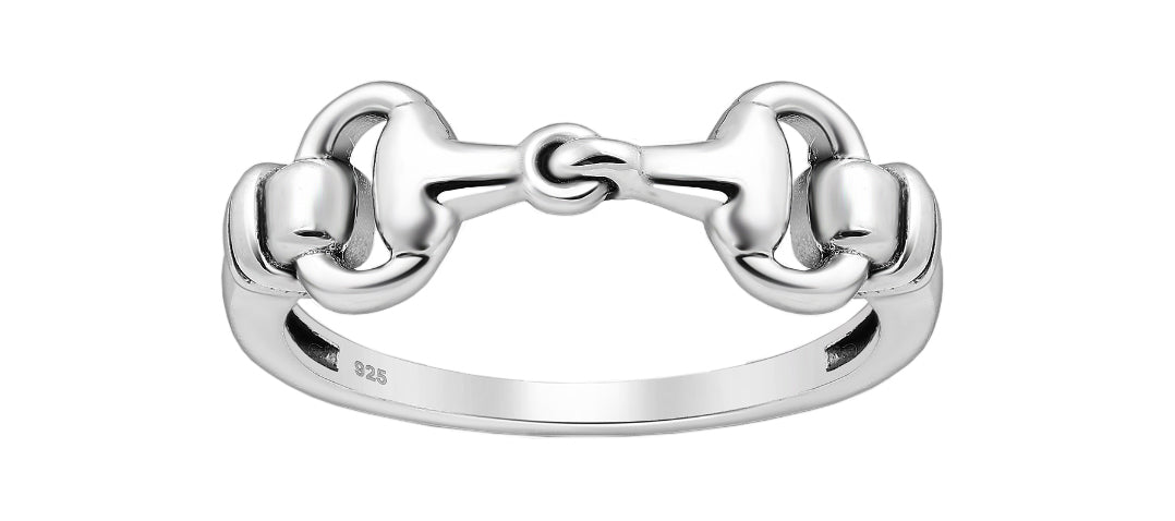 Sterling Horse Snaffle Ring One / 6