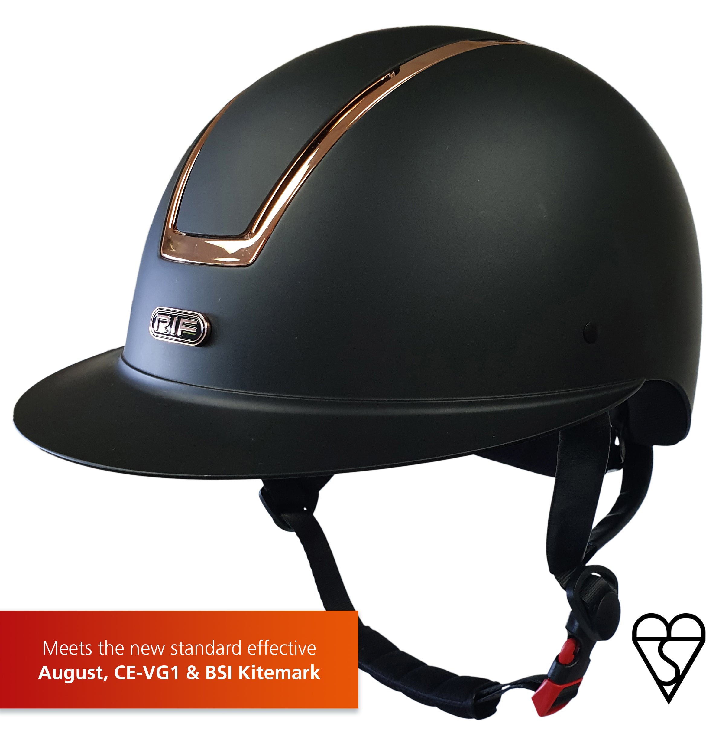 RIF Classic Helmet % Black/Rose Gold / 58-60 Large