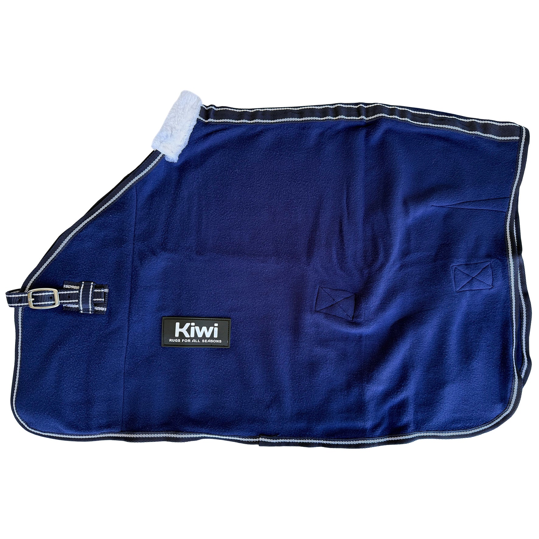 Kiwi Mini Fleece Rug Navy Blue / 24