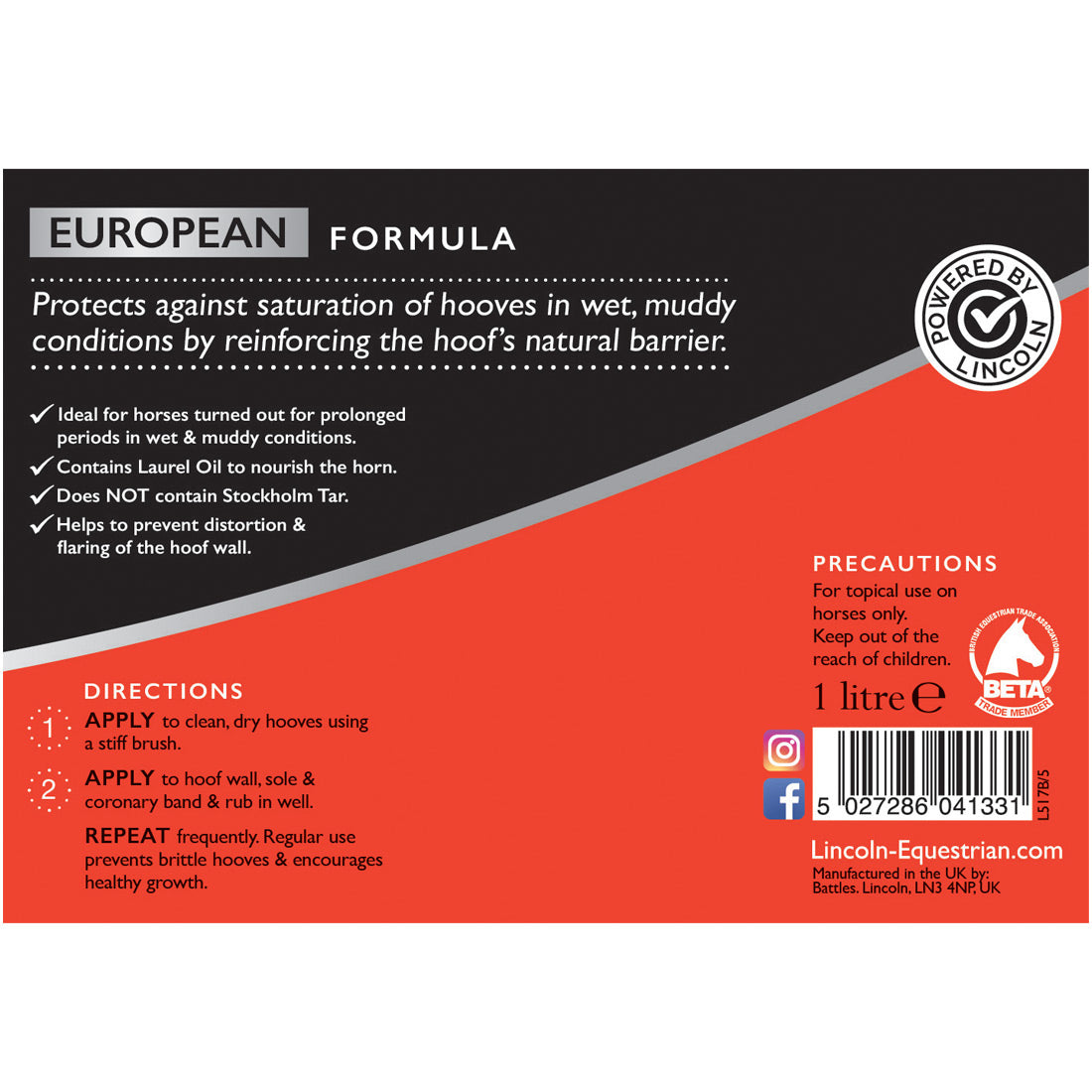 Lincoln Green Hoof Grease (1 ltr)
