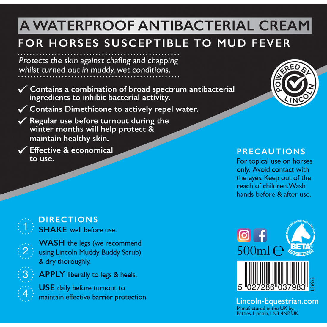 Lincoln Mud Screen (500ml)