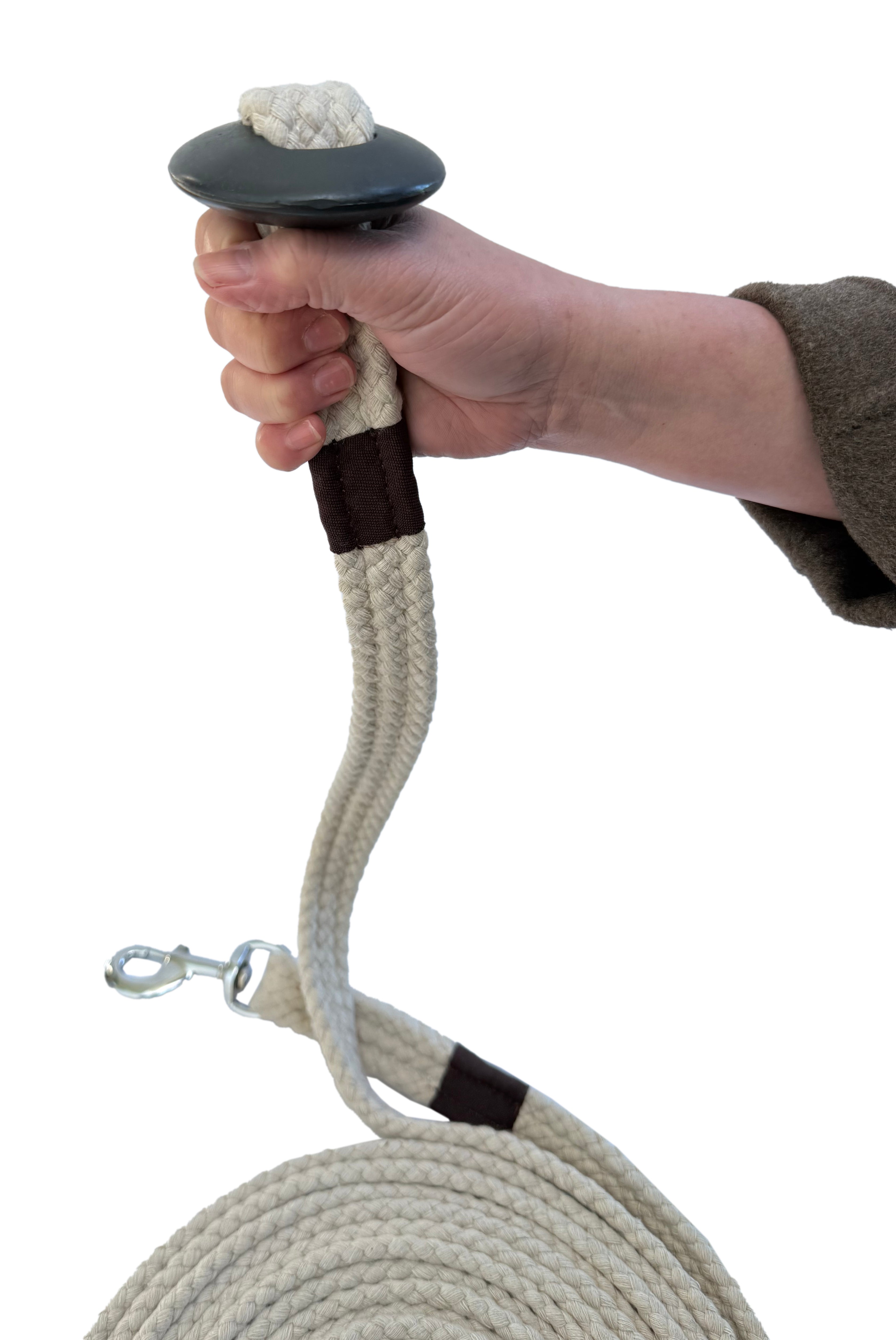 Origin Cotton Braided Lunge Lead Brown / All