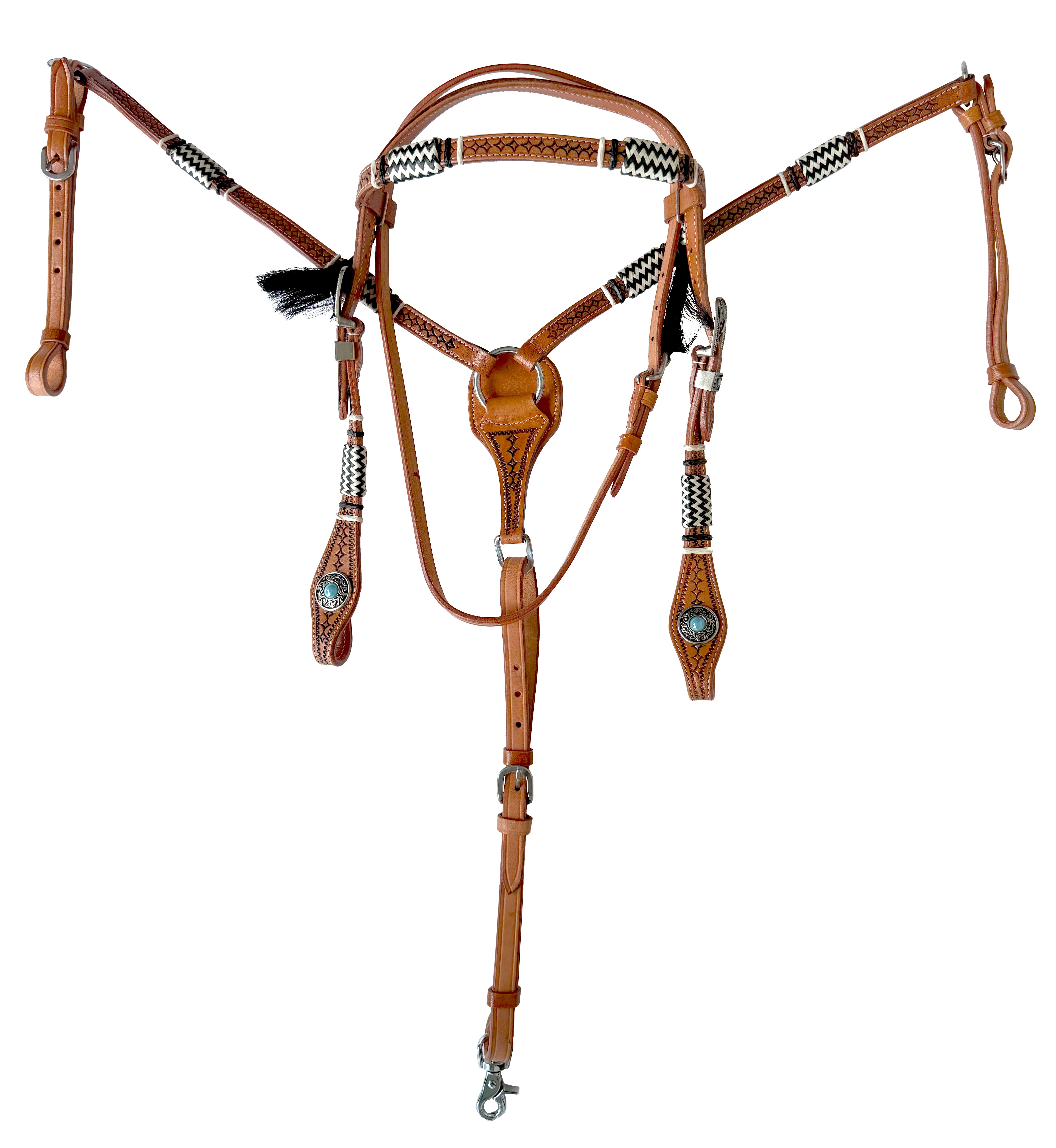 Origin Knotted Headstall & B/Plate Set