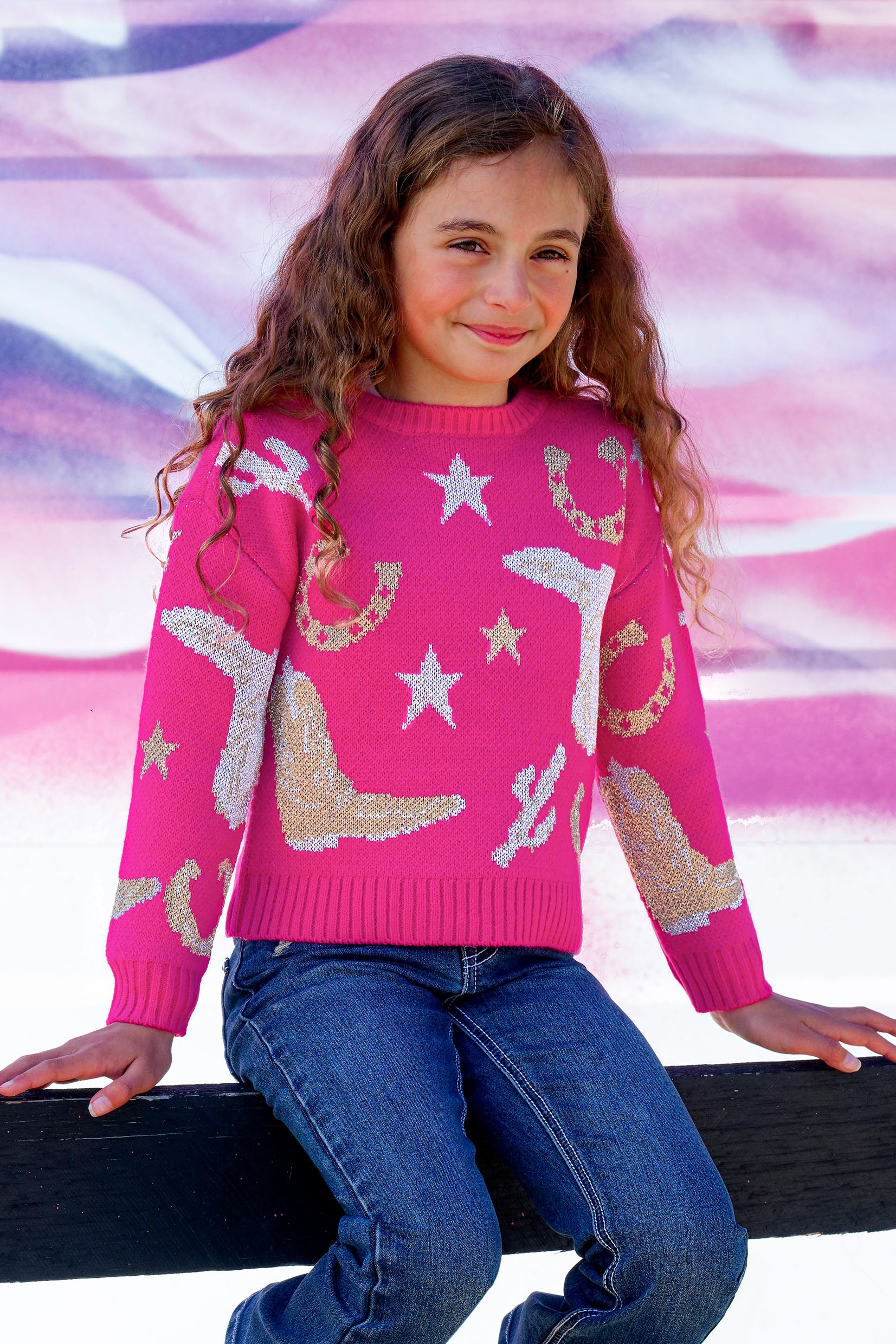 Pure Western Girls Marcy Jumper Pink / 10