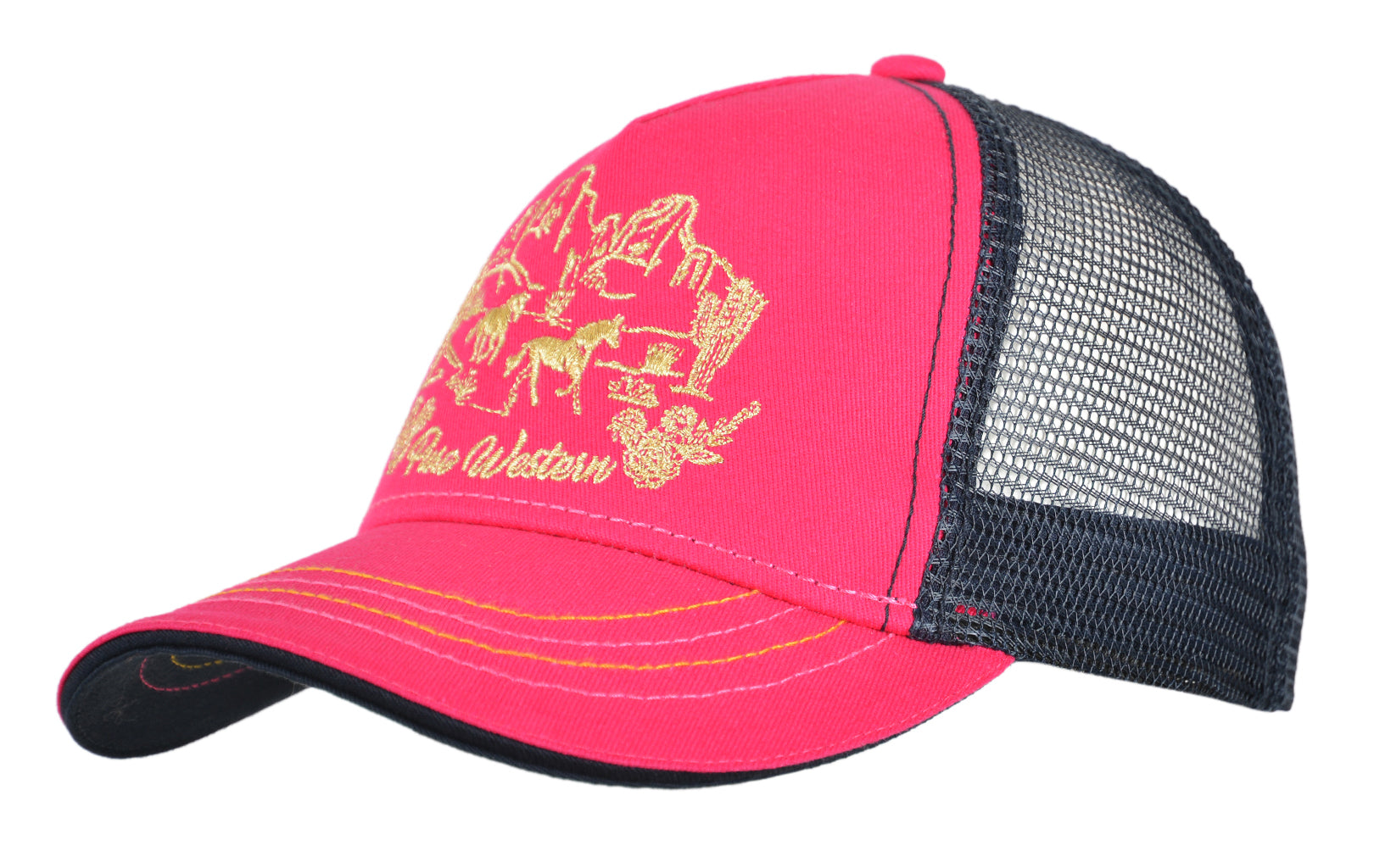 Pure Western Kids Etta Cap(Pnk/Nvy%