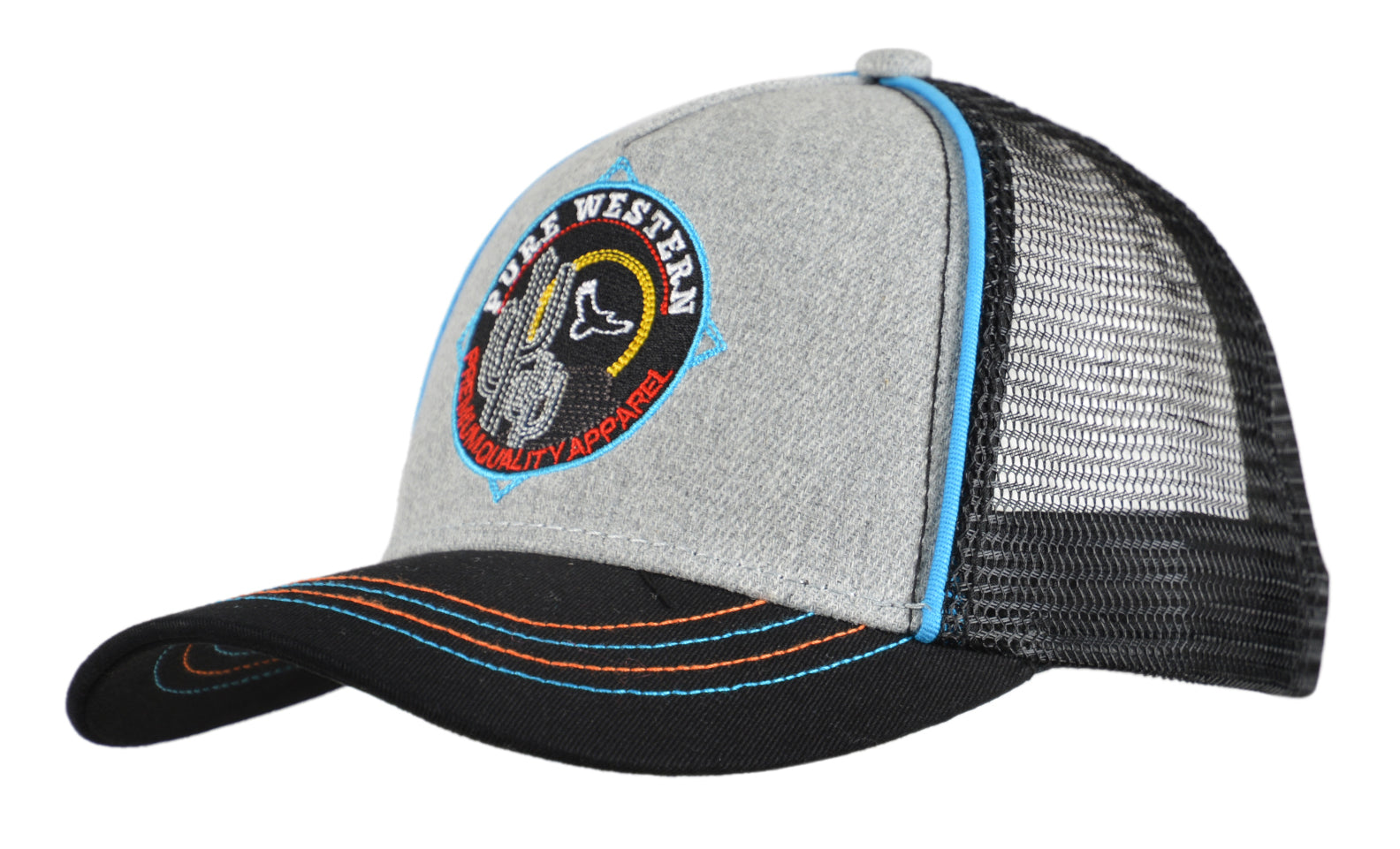 Pure Western Kids Charlie Cap(Gry/Marl%