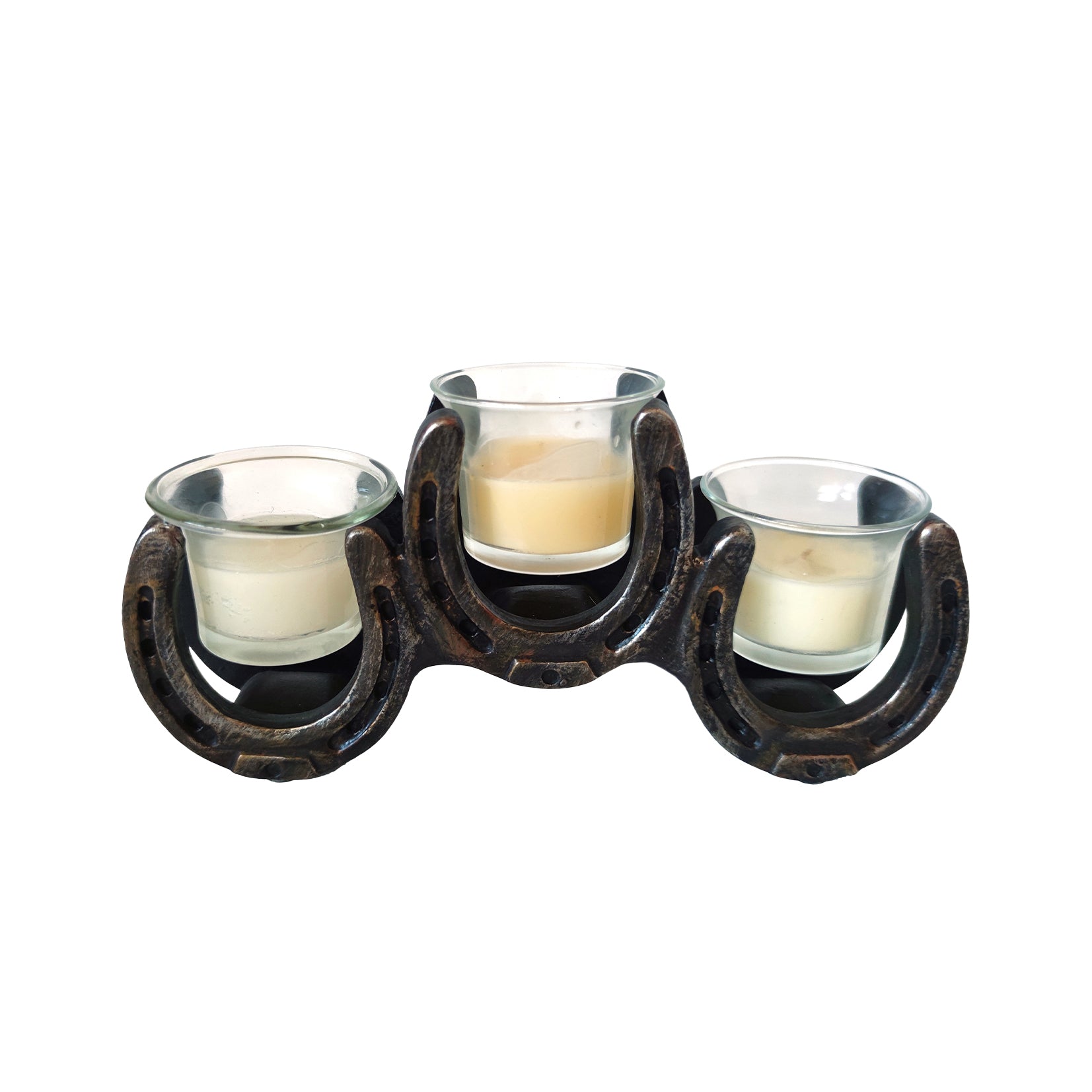 Pure Western Horse Shoe Candle Holder%