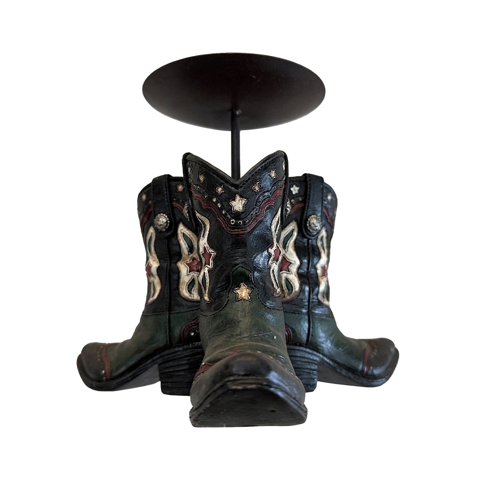 Pure Western Boot Candle Holder%