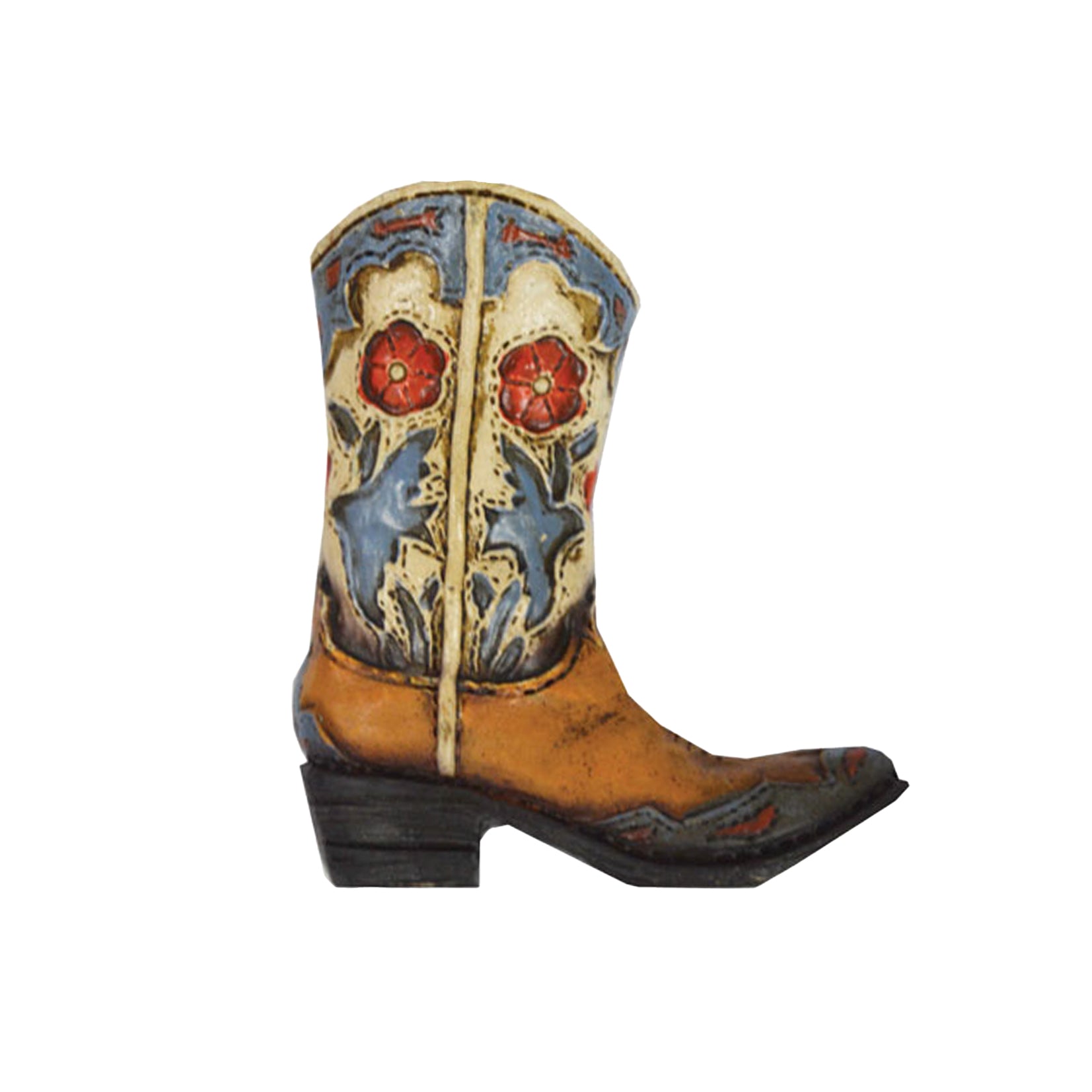 Pure Western Boot Dove & Flower Magnet%