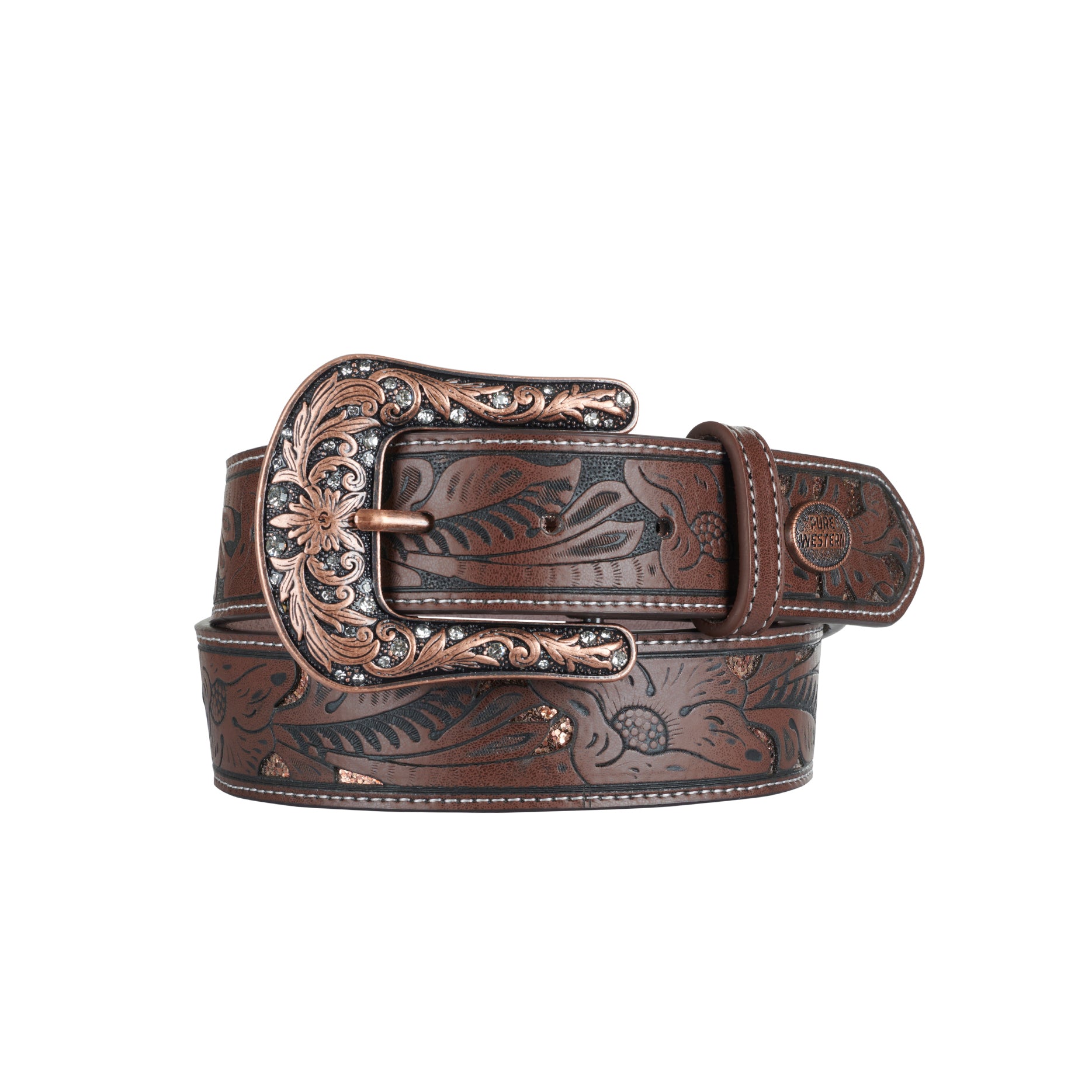 Pure Western Willow Belt % Dark Tan / Large