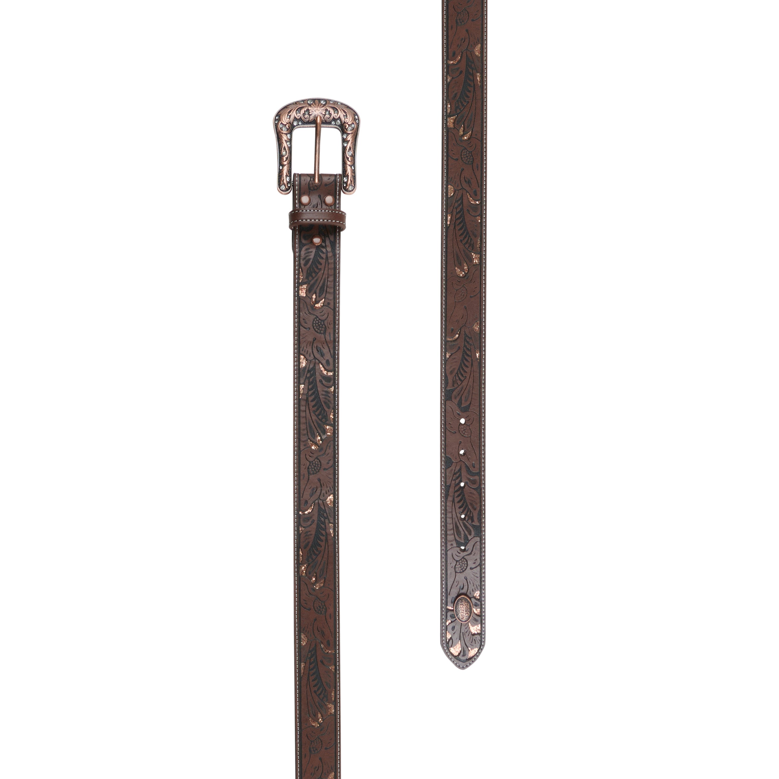 Pure Western Willow Belt % Dark Tan / Large