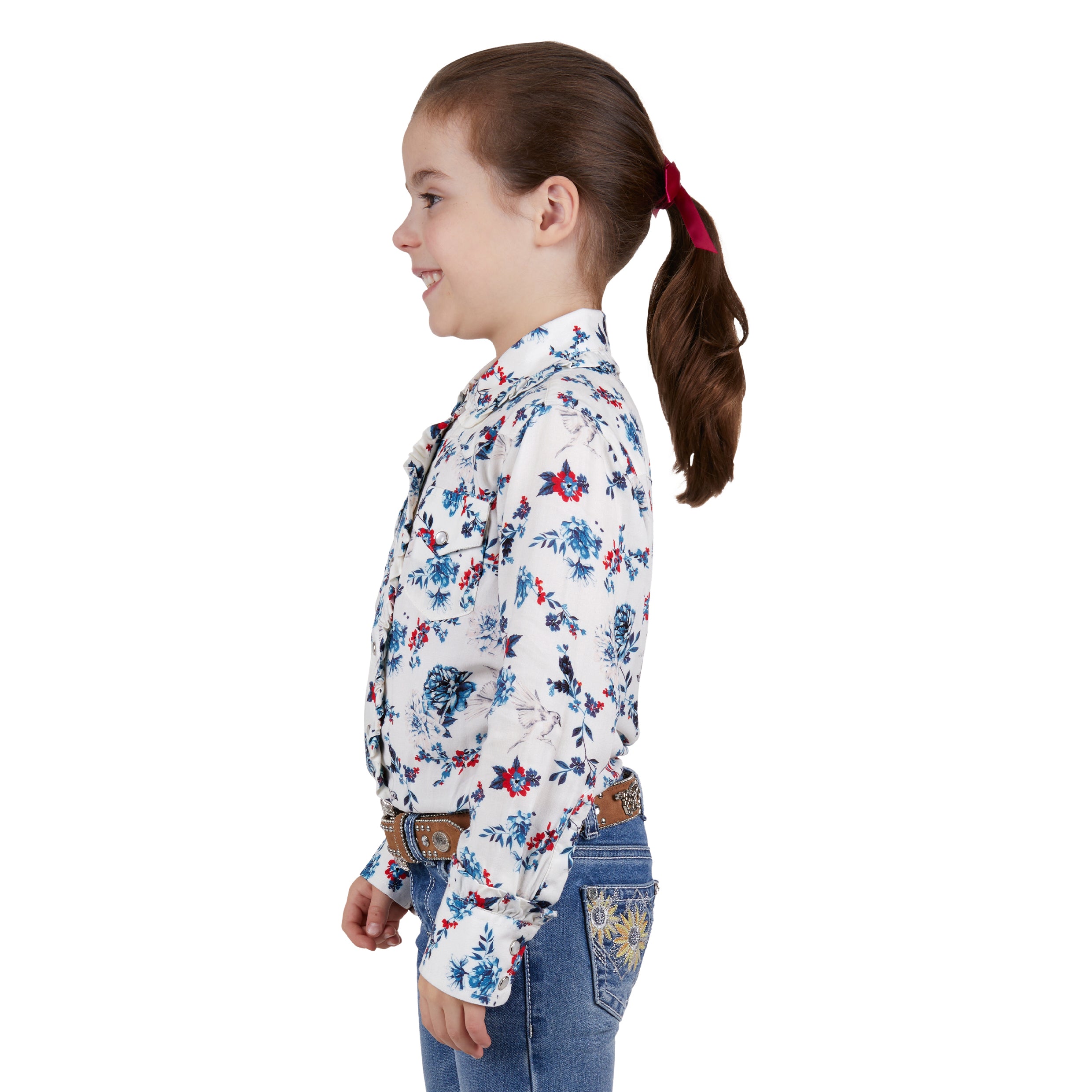Pure Western Girls Flora Shirt % Multi / 10