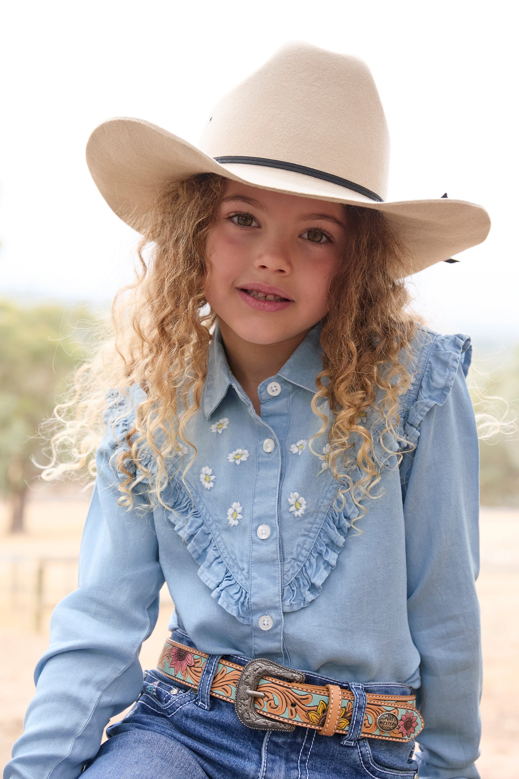 Pure Western Girls Phoebe LS Shirt One / 10