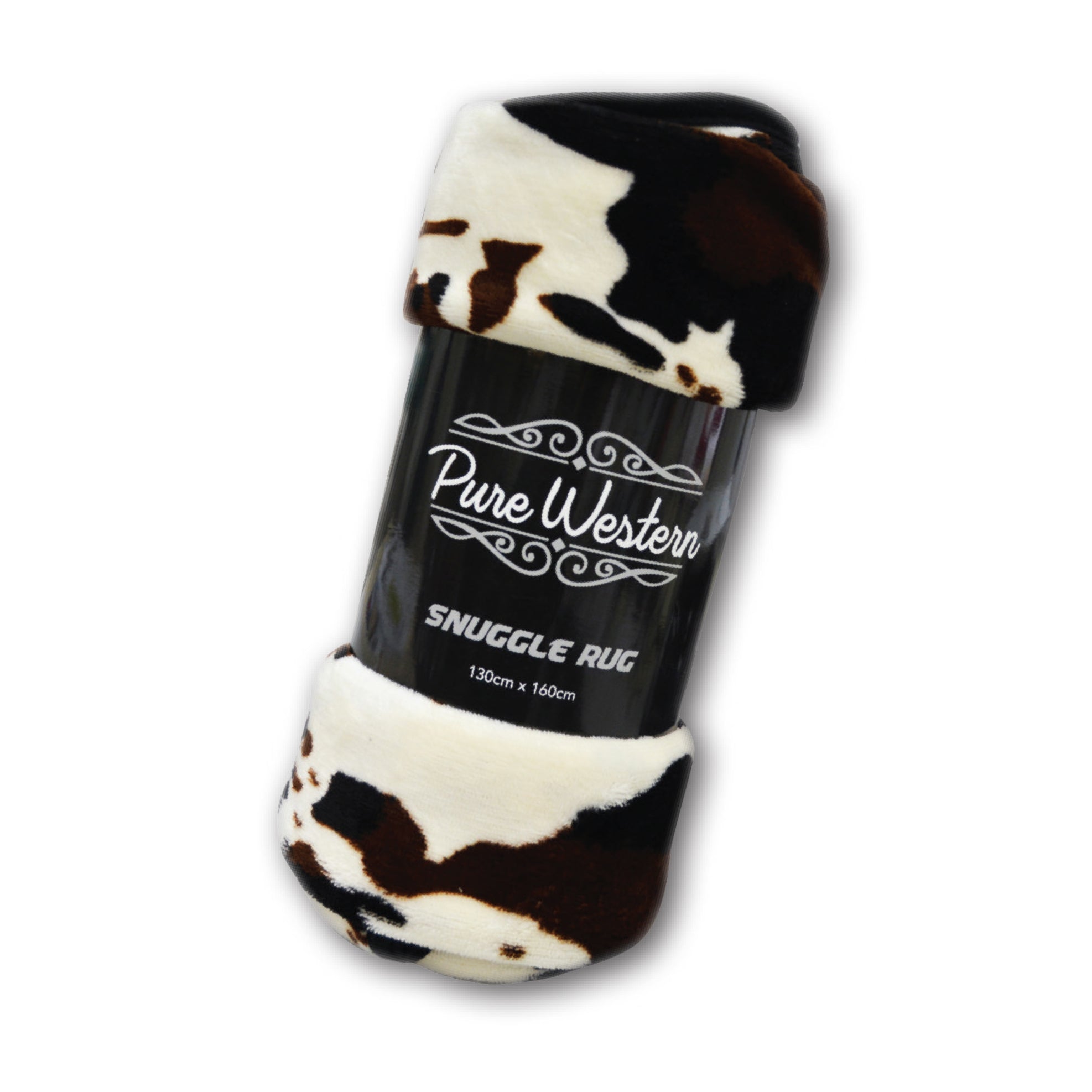 Pure Western Snuggle Rug(Cow Print)%