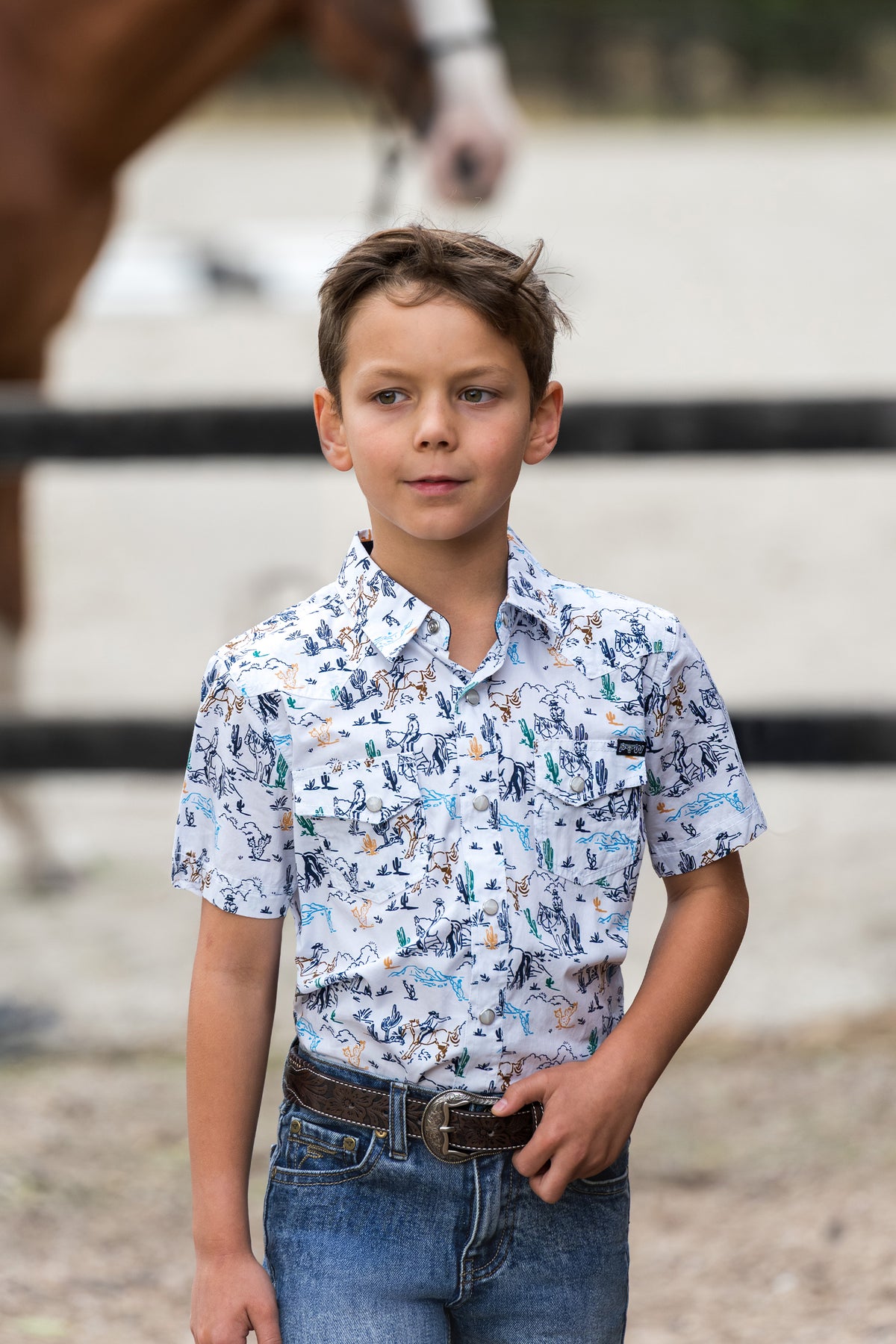 Pure Western Boys Mike SS Shirt