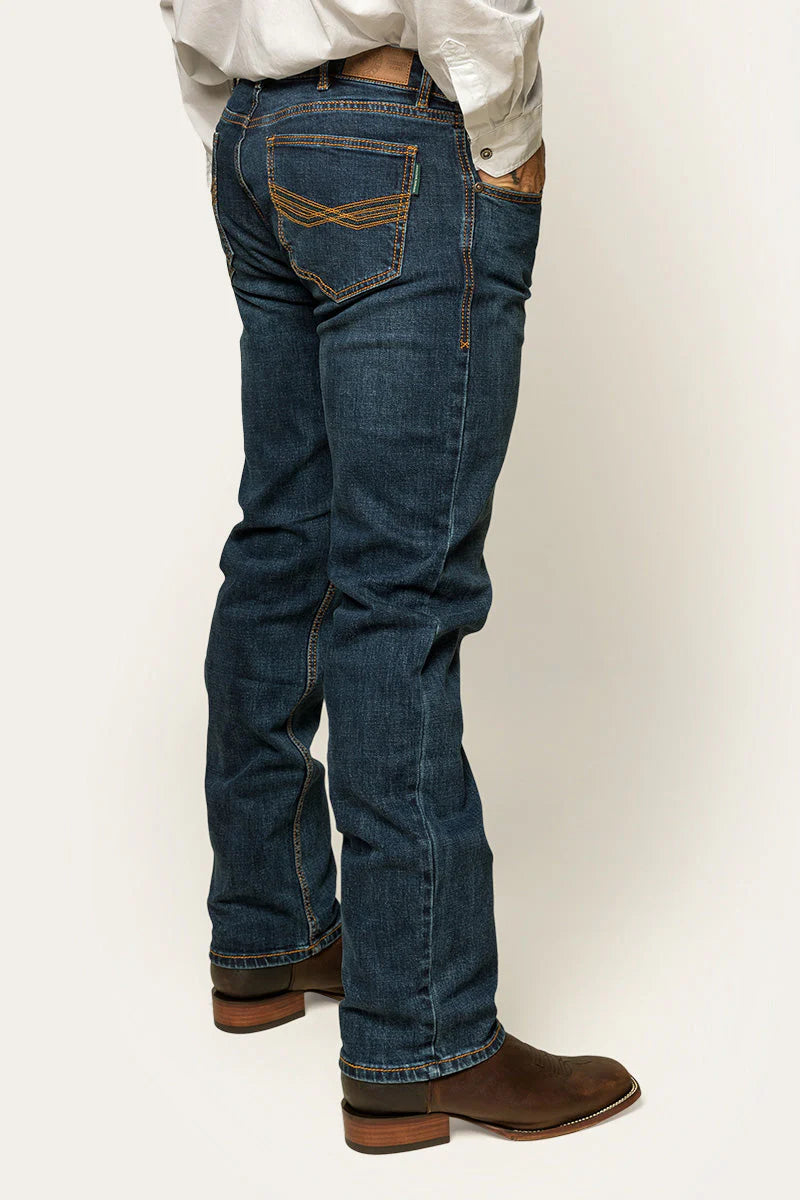 Ringers Muster Slim Straight Jean Mid Wash Blue / 3436